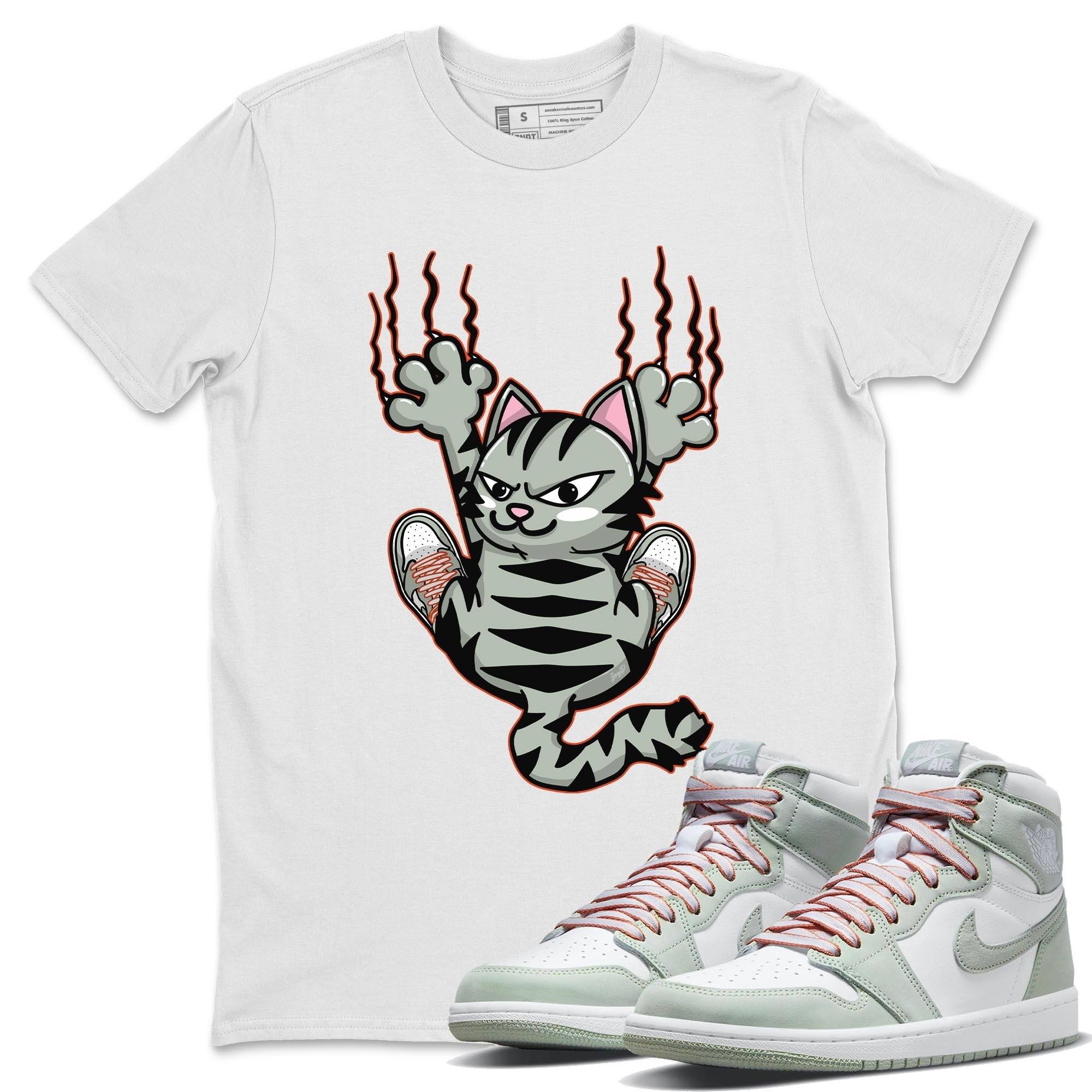 Scratching Cat Unisex Tops - Air Jordan 1 Seafoam