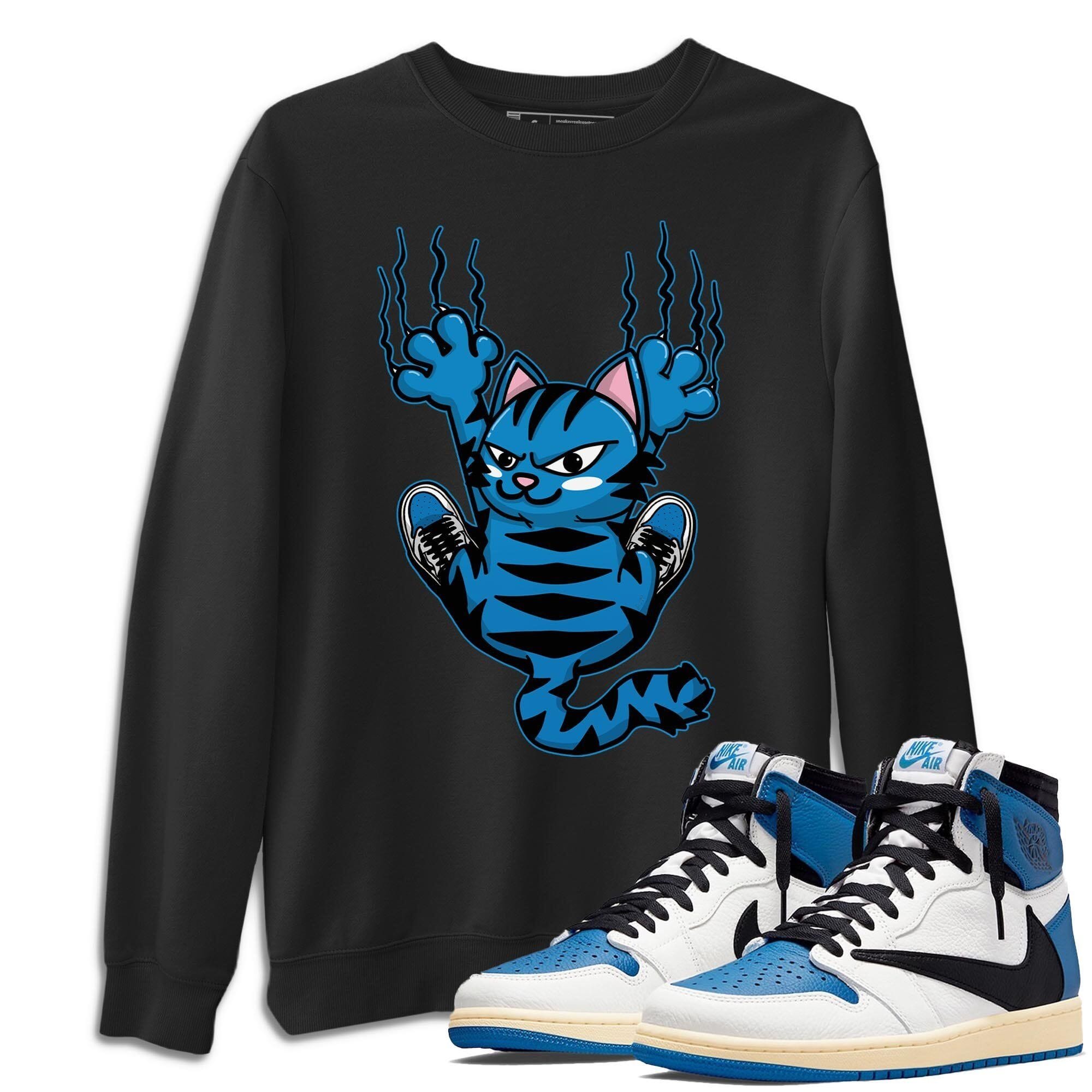 Scratching Cat Unisex Tops - Air Jordan 1 Travis Scott Fragment