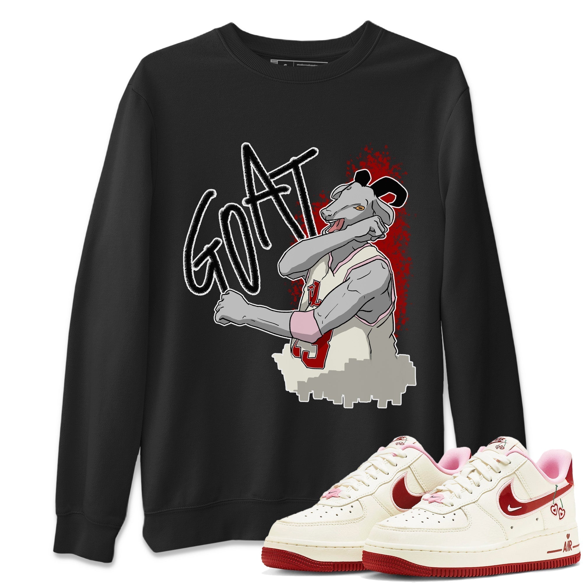 Screaming Goat Unisex Tops - Air Force 1 Valentines Day