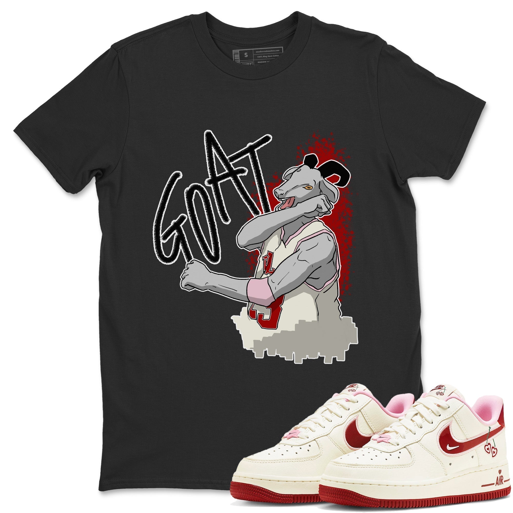 Screaming Goat Unisex Tops - Air Force 1 Valentines Day
