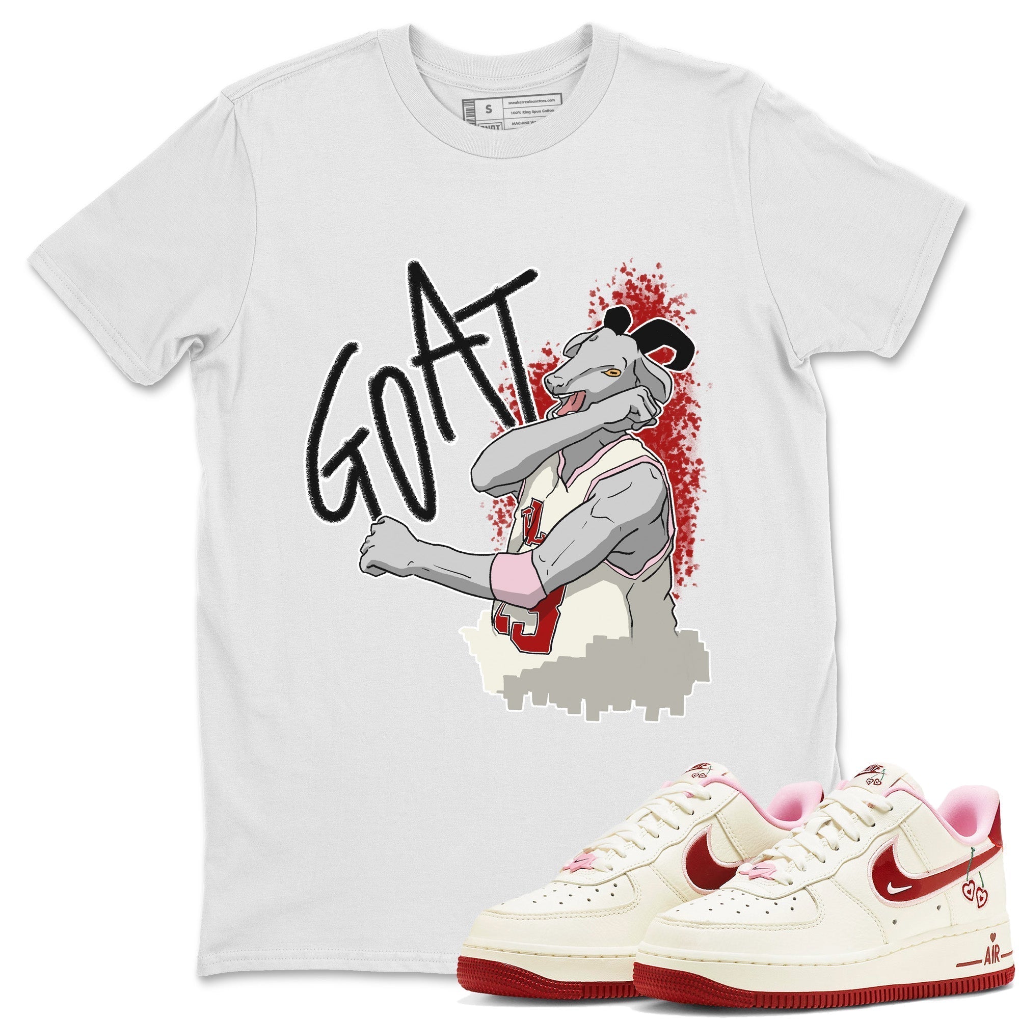Screaming Goat Unisex Tops - Air Force 1 Valentines Day