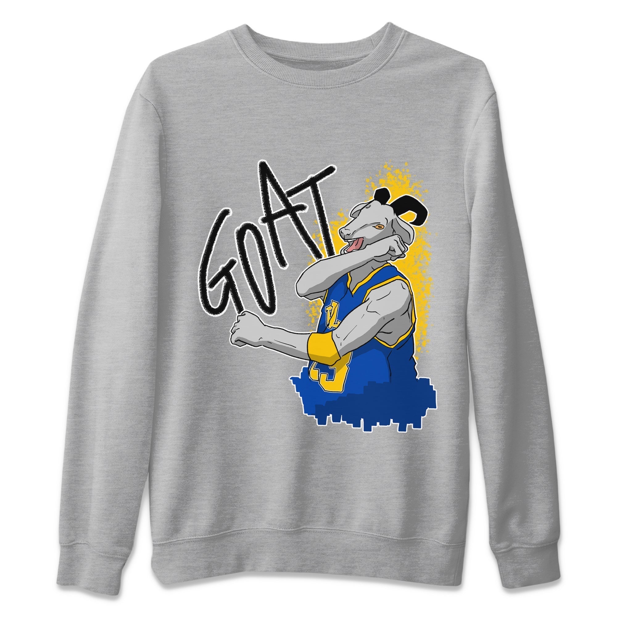 Screaming Goat Unisex Tops - Air Jordan 1 Game Royal Varsity Maize