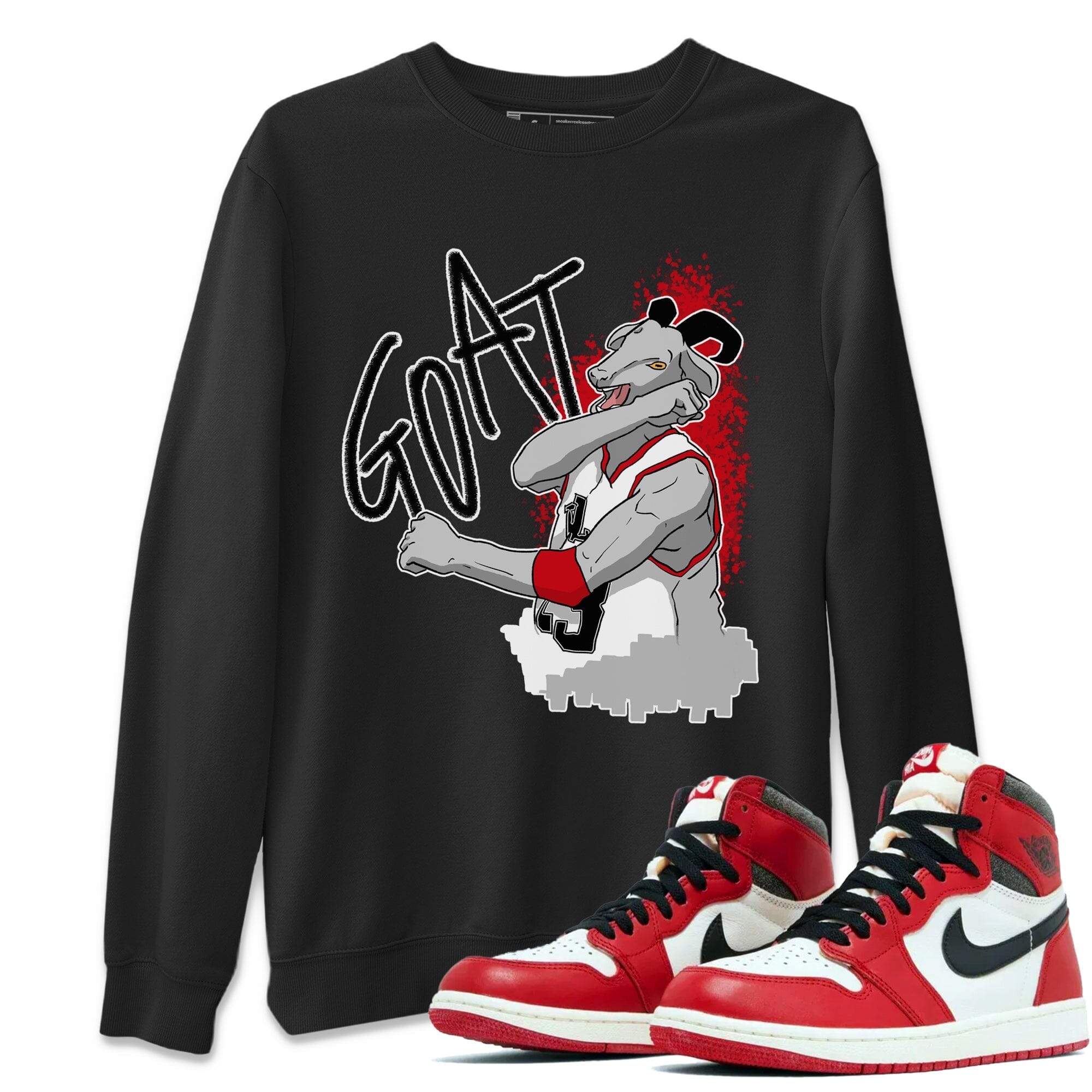 Screaming Goat Unisex Tops - Air Jordan 1 Lost & Found