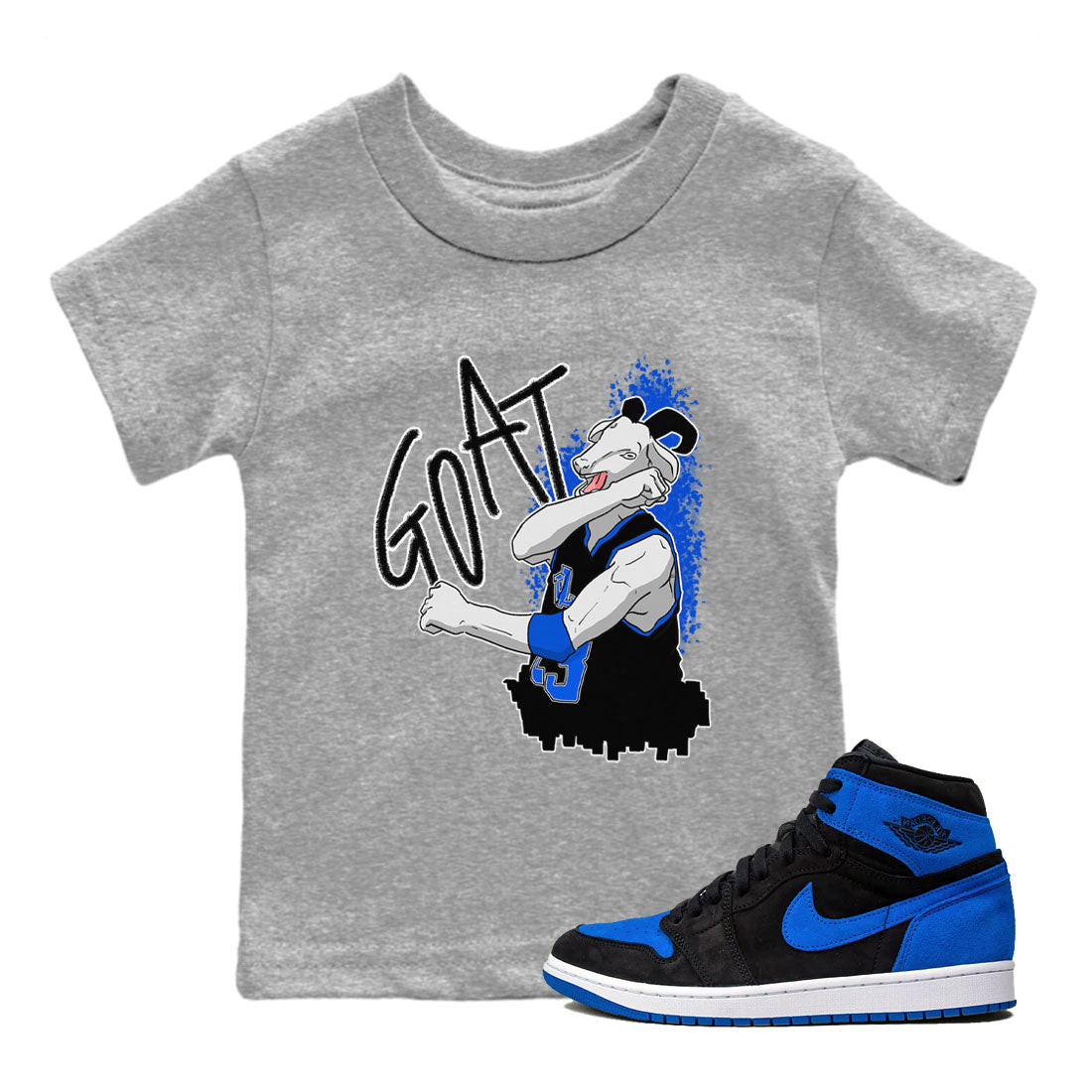 Screaming Goat snkmatch Tee Kids - Air Jordan 1 Royal Reimagined