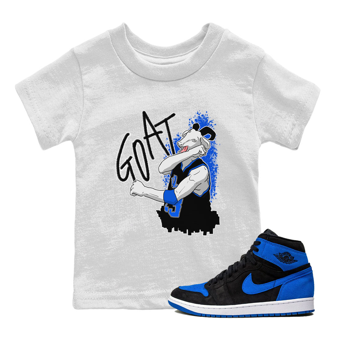 Screaming Goat snkmatch Tee Kids - Air Jordan 1 Royal Reimagined