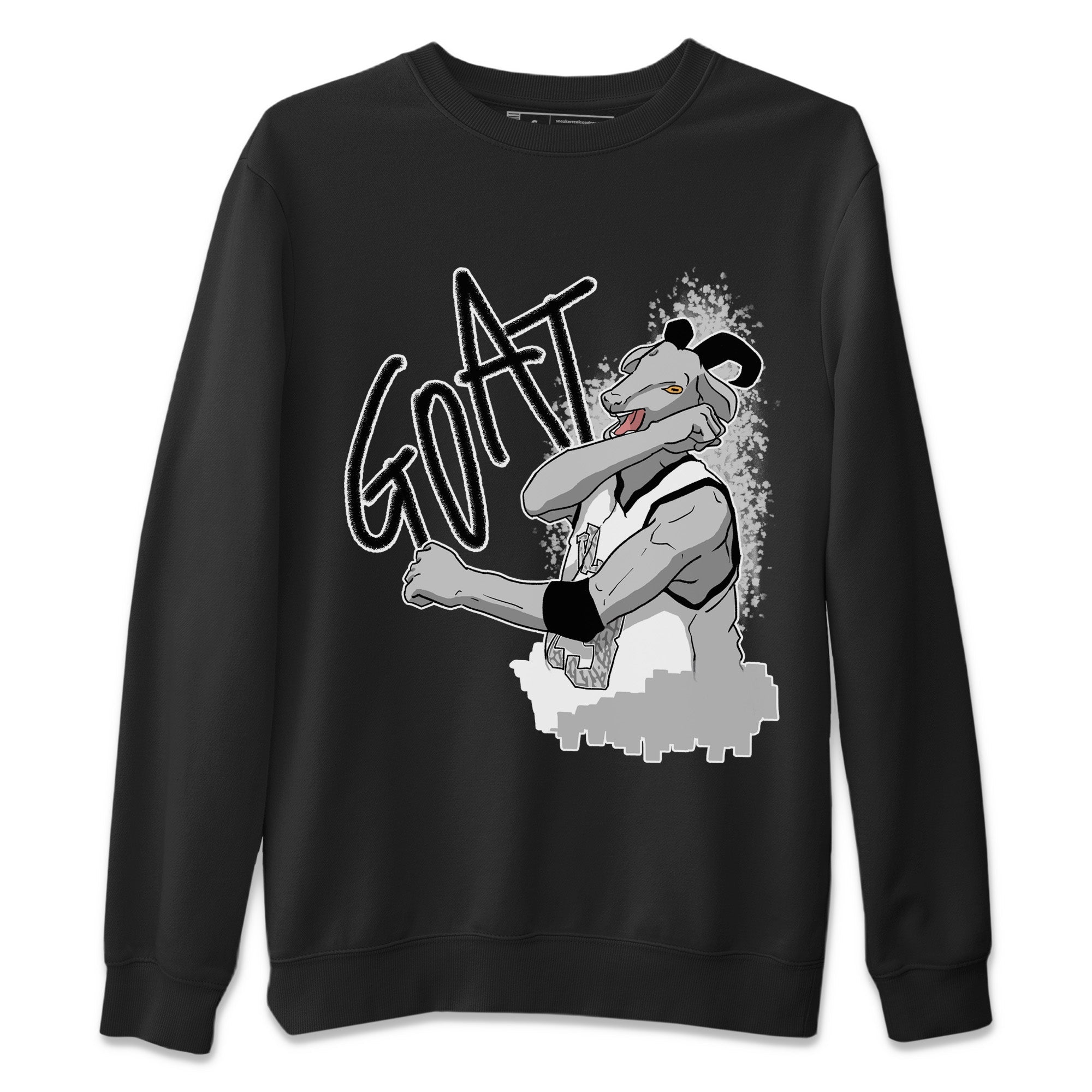 Screaming Goat Unisex Tops - Air Jordan 1 White Cement