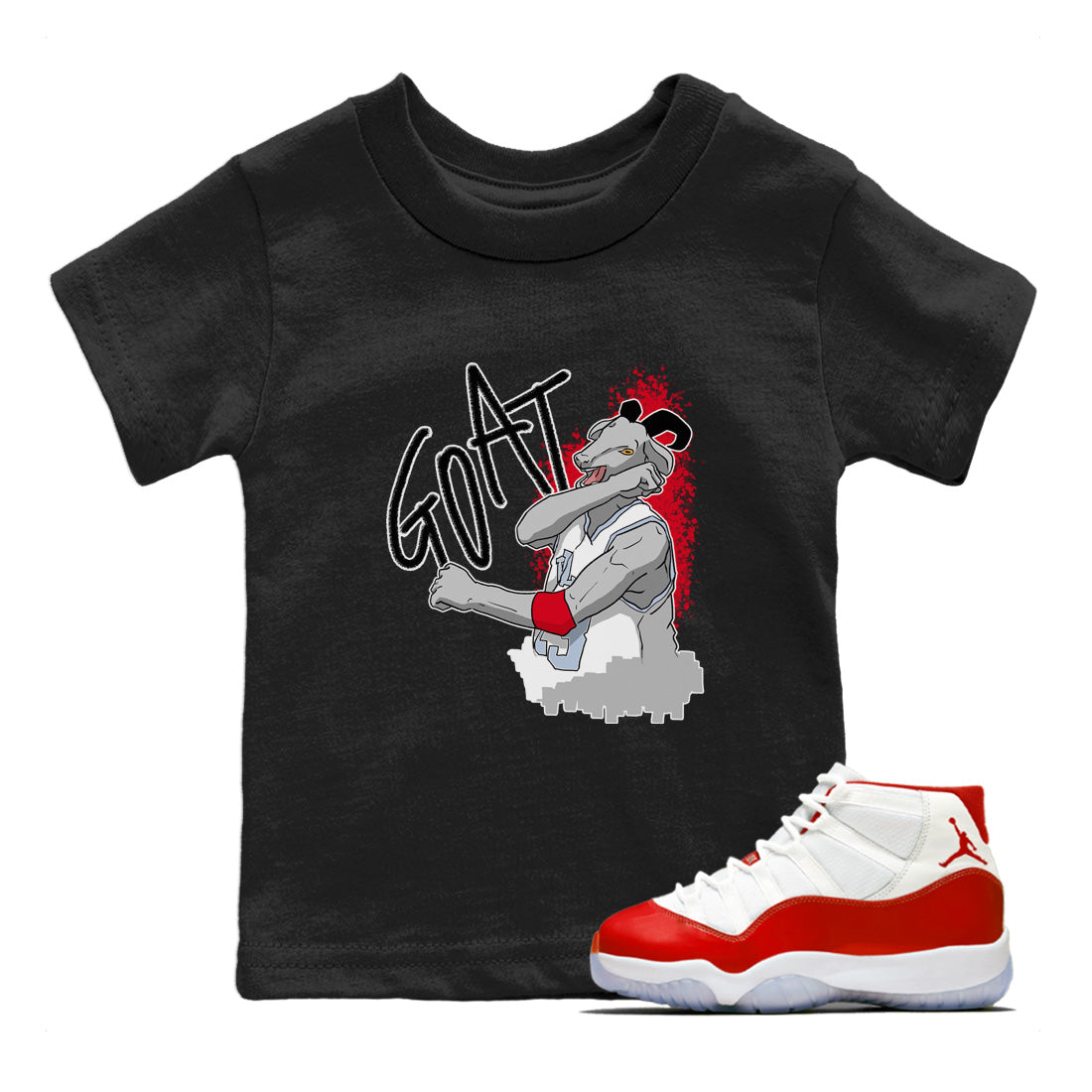 Screaming Goat Kids Tops - Air Jordan 11 Cherry