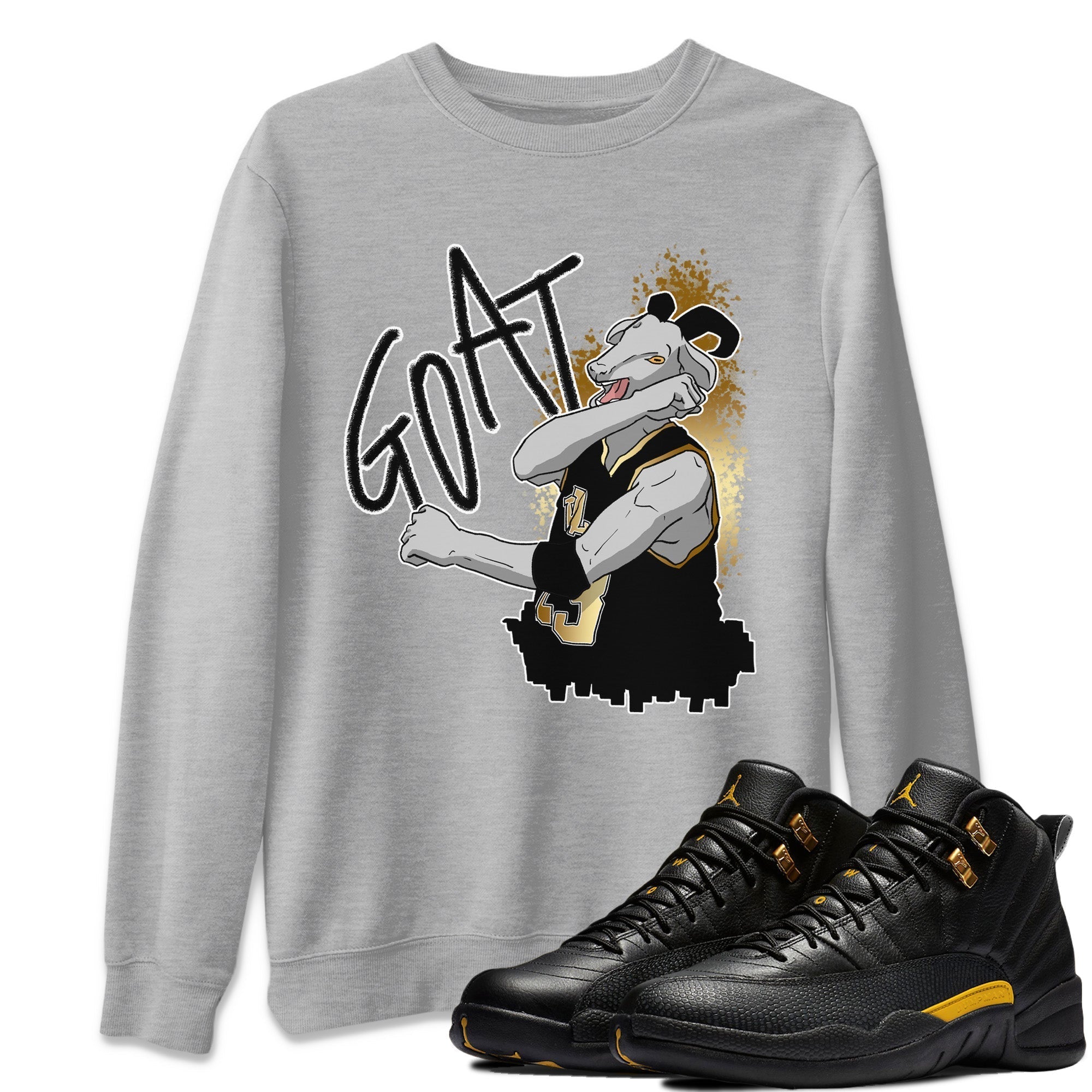 Screaming Goat Unisex Tops - Air Jordan 12 Black Taxi