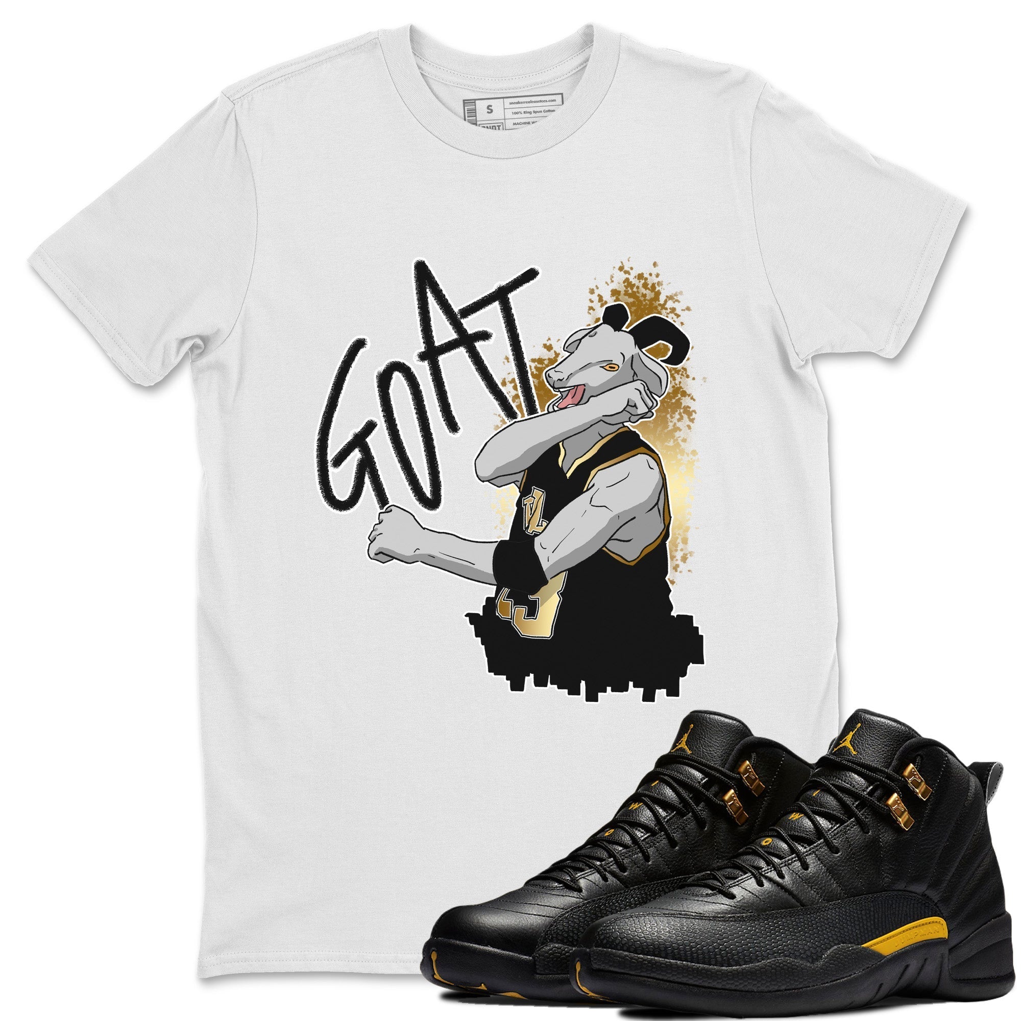 Screaming Goat Unisex Tops - Air Jordan 12 Black Taxi