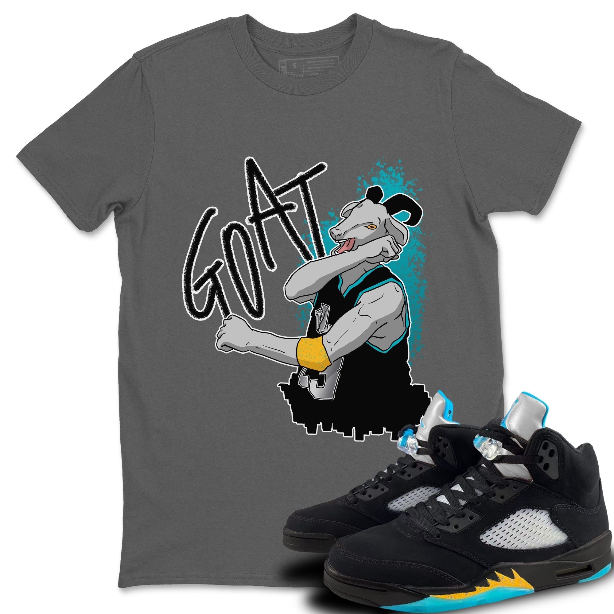 Screaming Goat Unisex Tops - Air Jordan 5 Aqua
