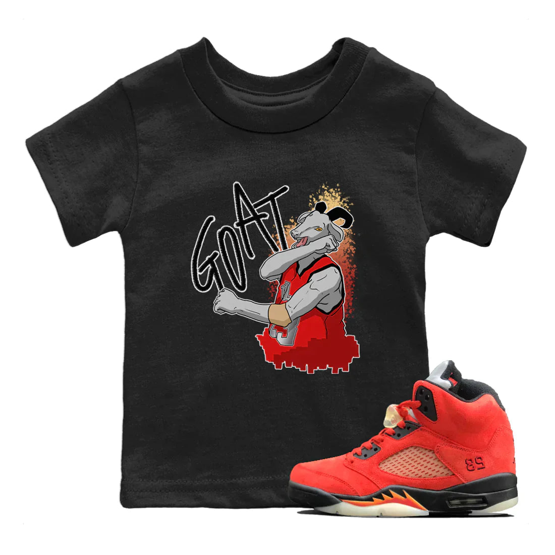 Screaming Goat Kids Tops - Air Jordan 5 Mars For Her