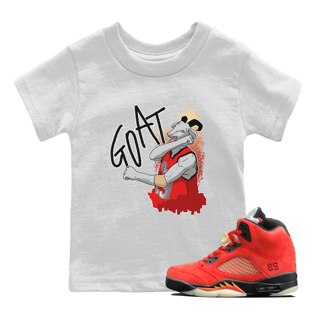 Screaming Goat Kids Tops - Air Jordan 5 Mars For Her