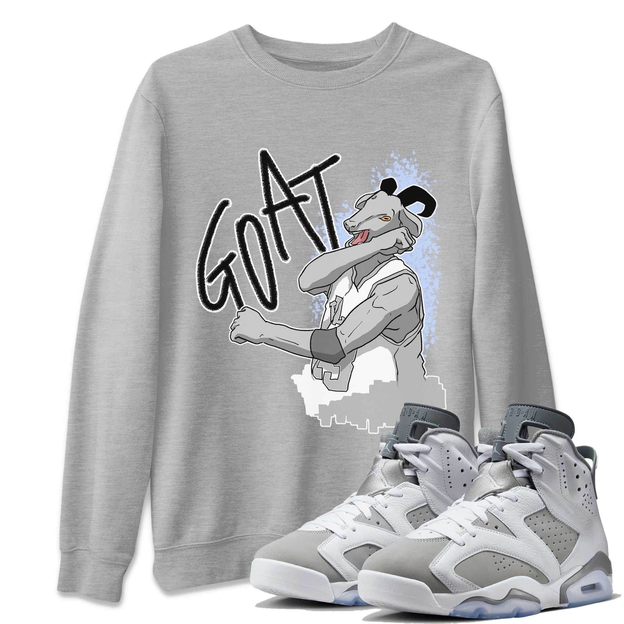 Screaming Goat Unisex Tops - Air Jordan 6 Cool Grey