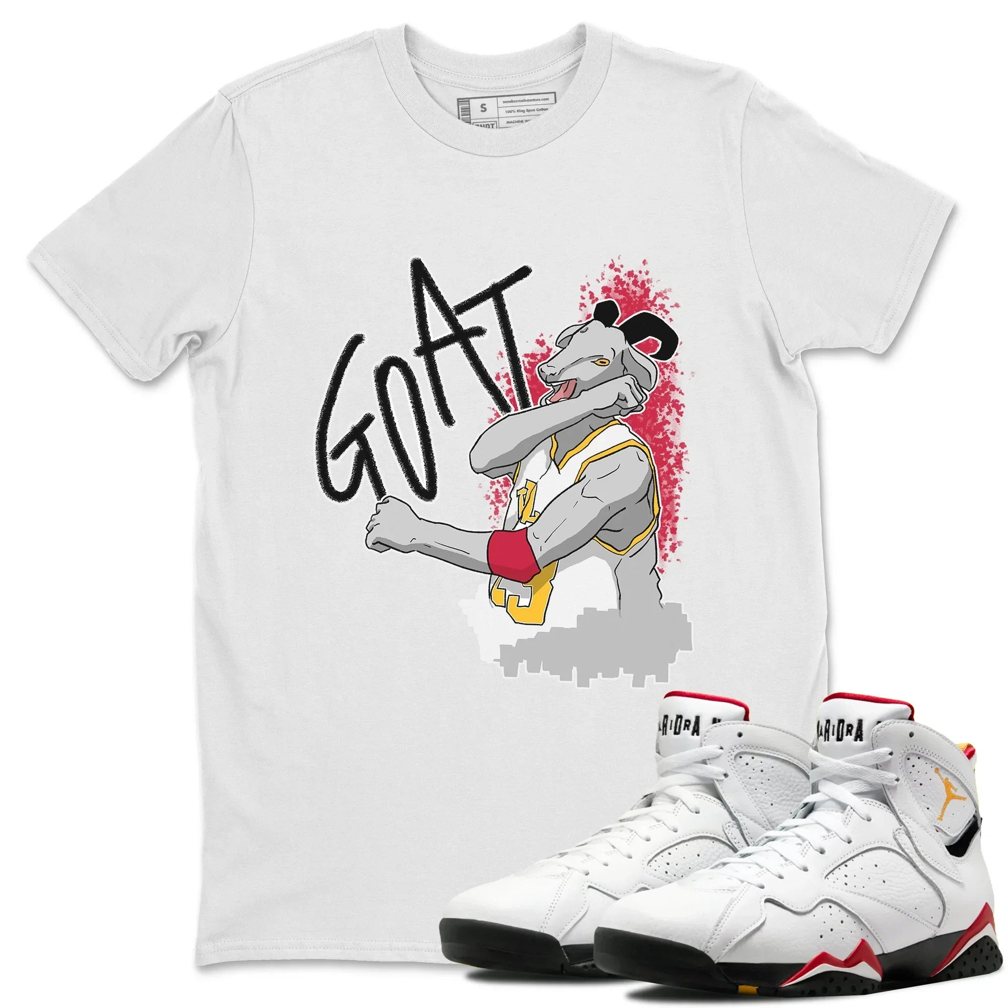 Screaming Goat Unisex Tops - Air Jordan 7 Cardinal