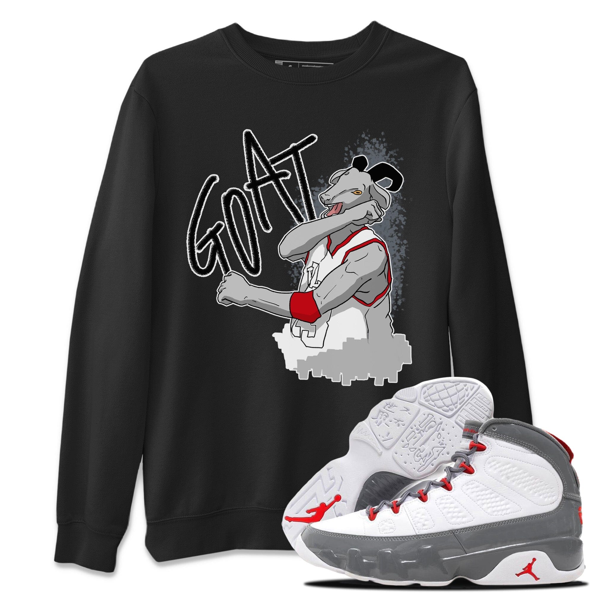 Screaming Goat Unisex Tops - Air Jordan 9 Fire Red
