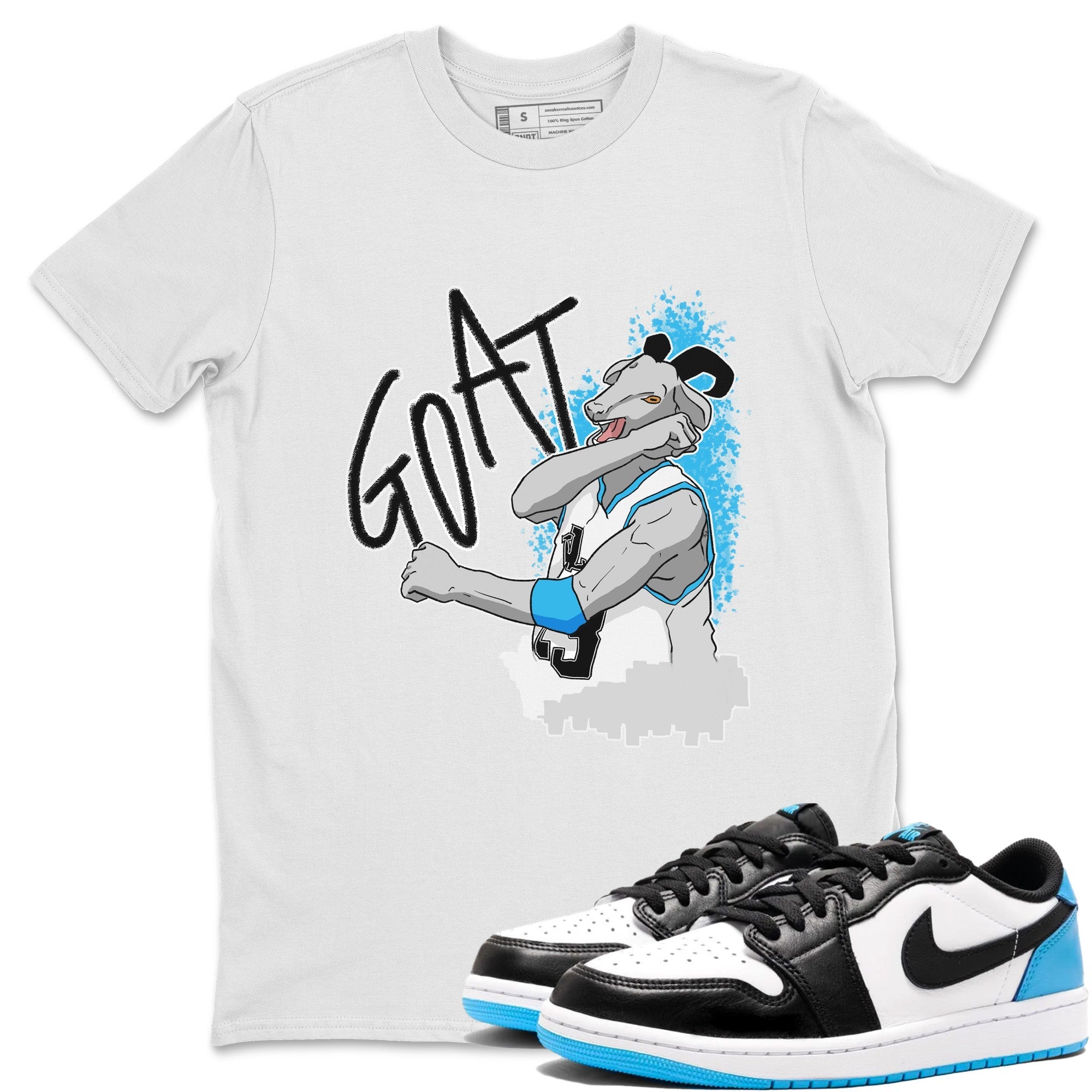 Screaming Goat Unisex Tops - Air Jordan 1 Powder Blue