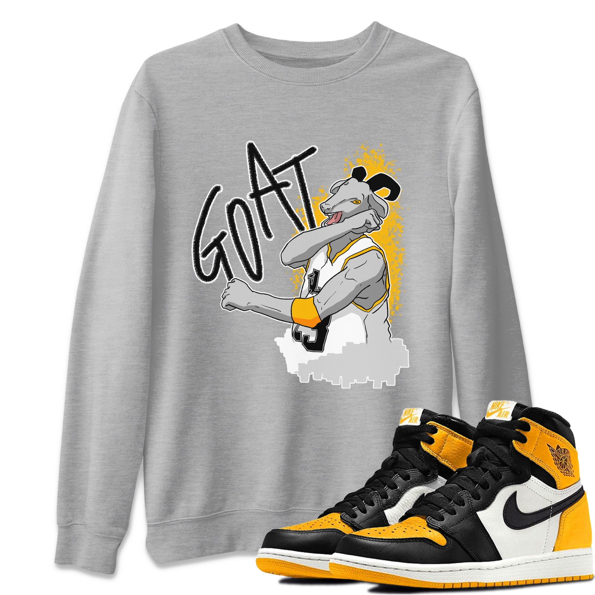Screaming Goat Unisex Tops - Air Jordan 1 Taxi