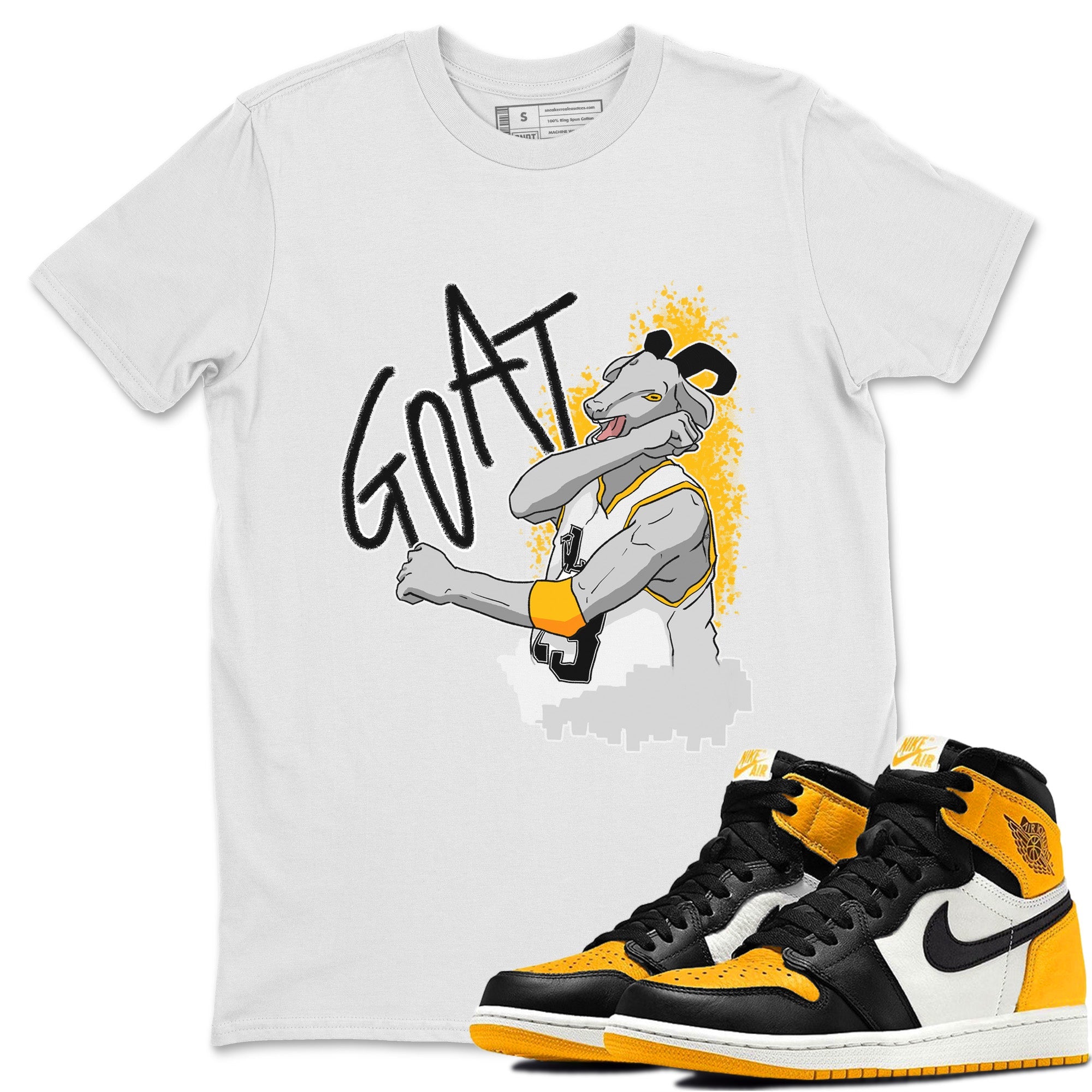 Screaming Goat Unisex Tops - Air Jordan 1 Taxi