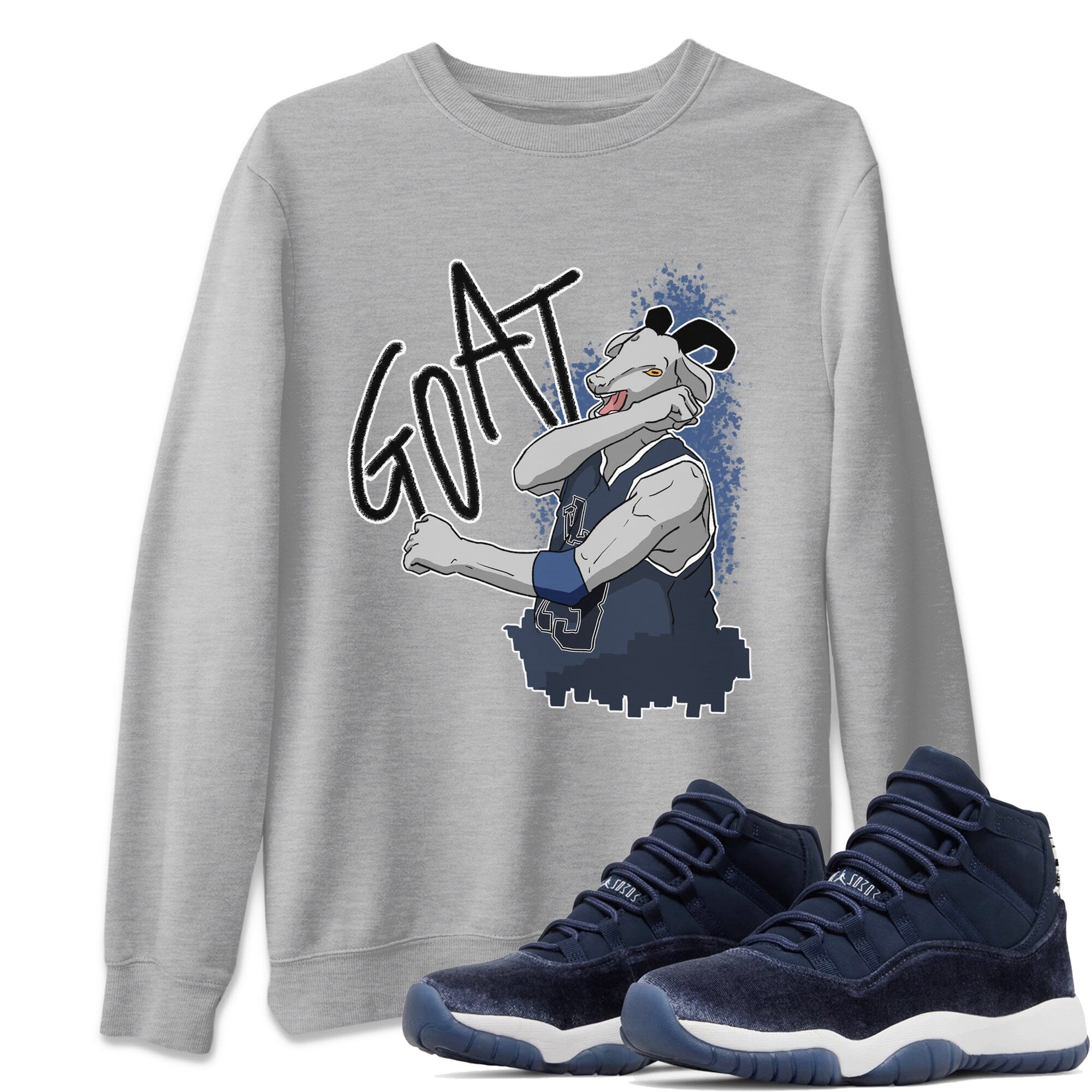 Screaming Goat Unisex Tops - Air Jordan 11 Midnight Navy