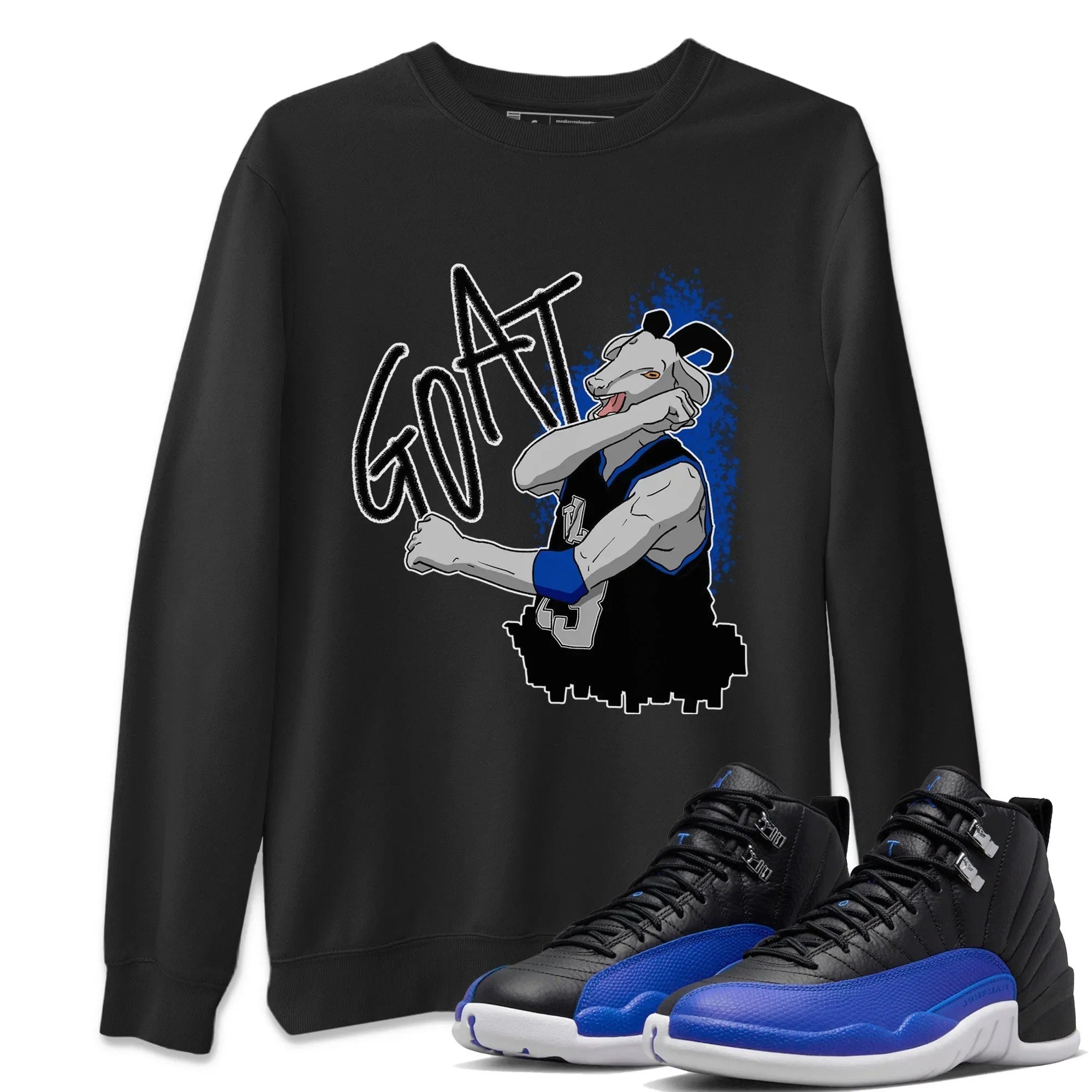 Screaming Goat Unisex Tops - Air Jordan 12 Hyper Royal