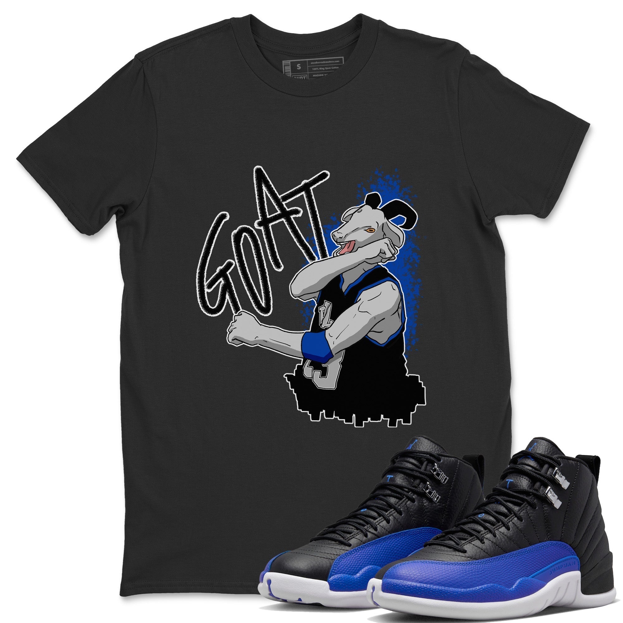 Screaming Goat Unisex Tops - Air Jordan 12 Hyper Royal