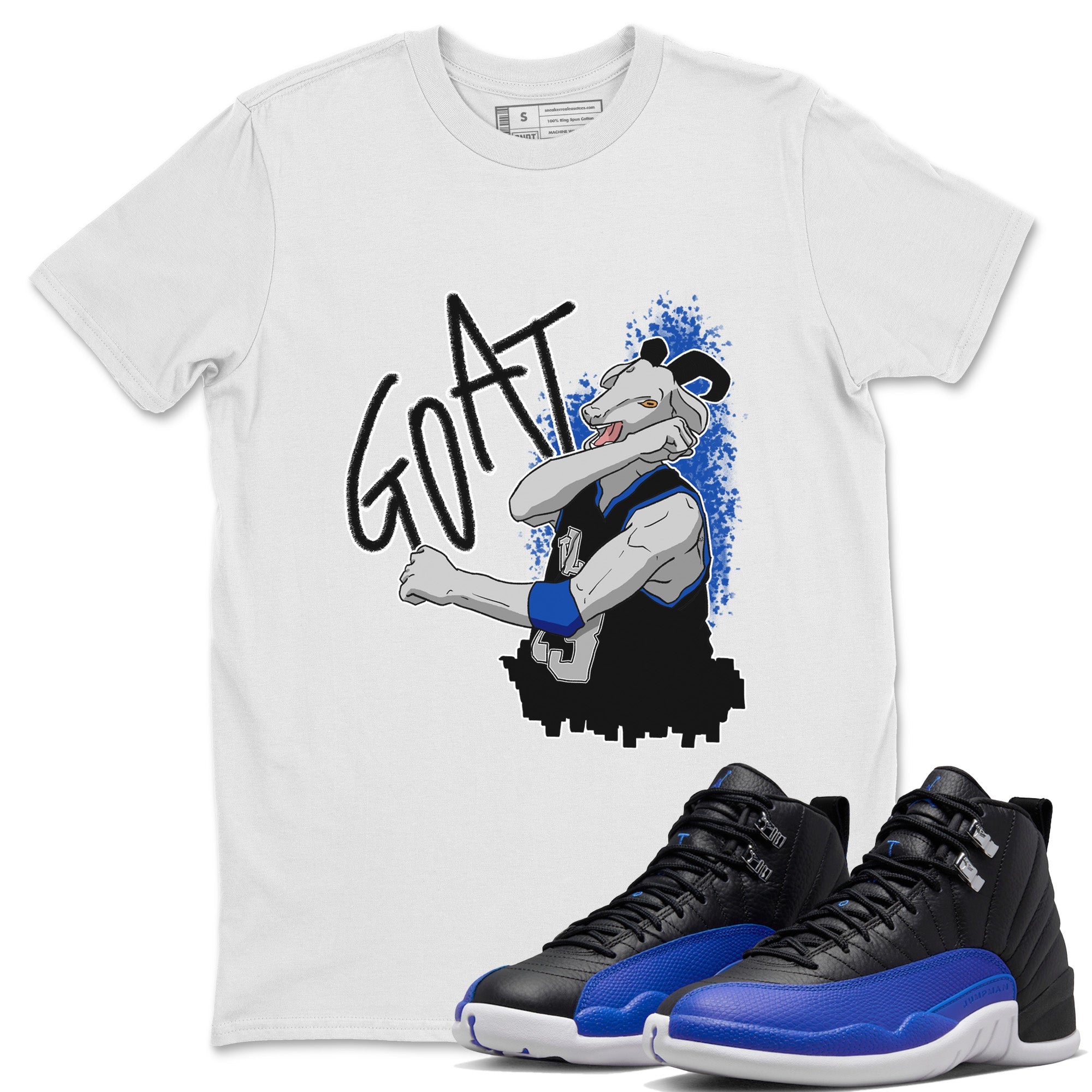 Screaming Goat Unisex Tops - Air Jordan 12 Hyper Royal