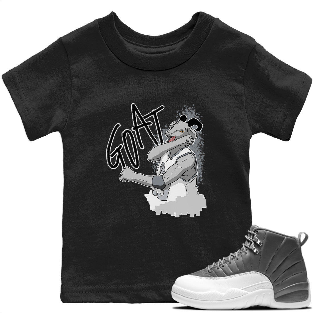 Screaming Goat Kids Tops - Air Jordan 12 Stealth