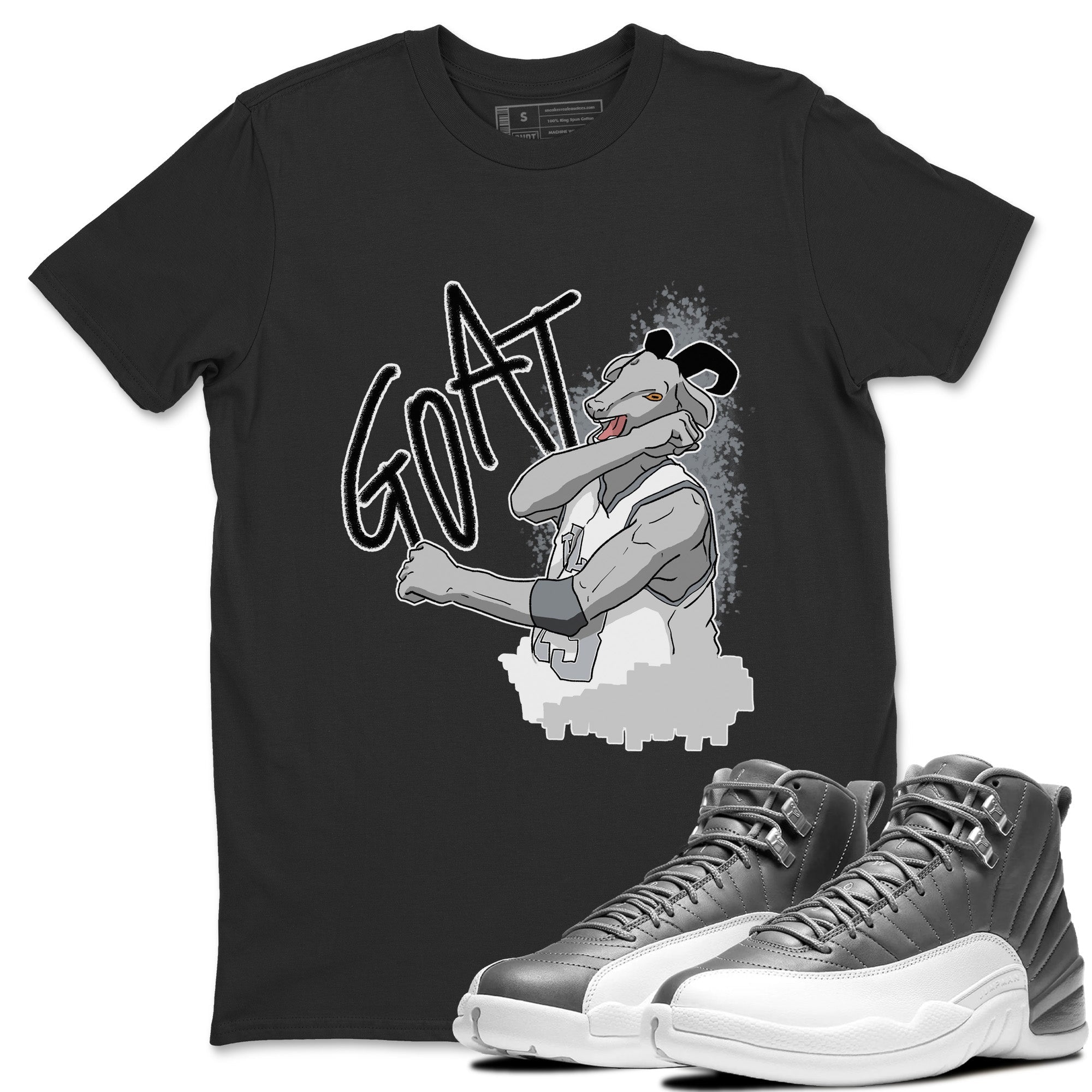 Screaming Goat Unisex Tops - Air Jordan 12 Stealth