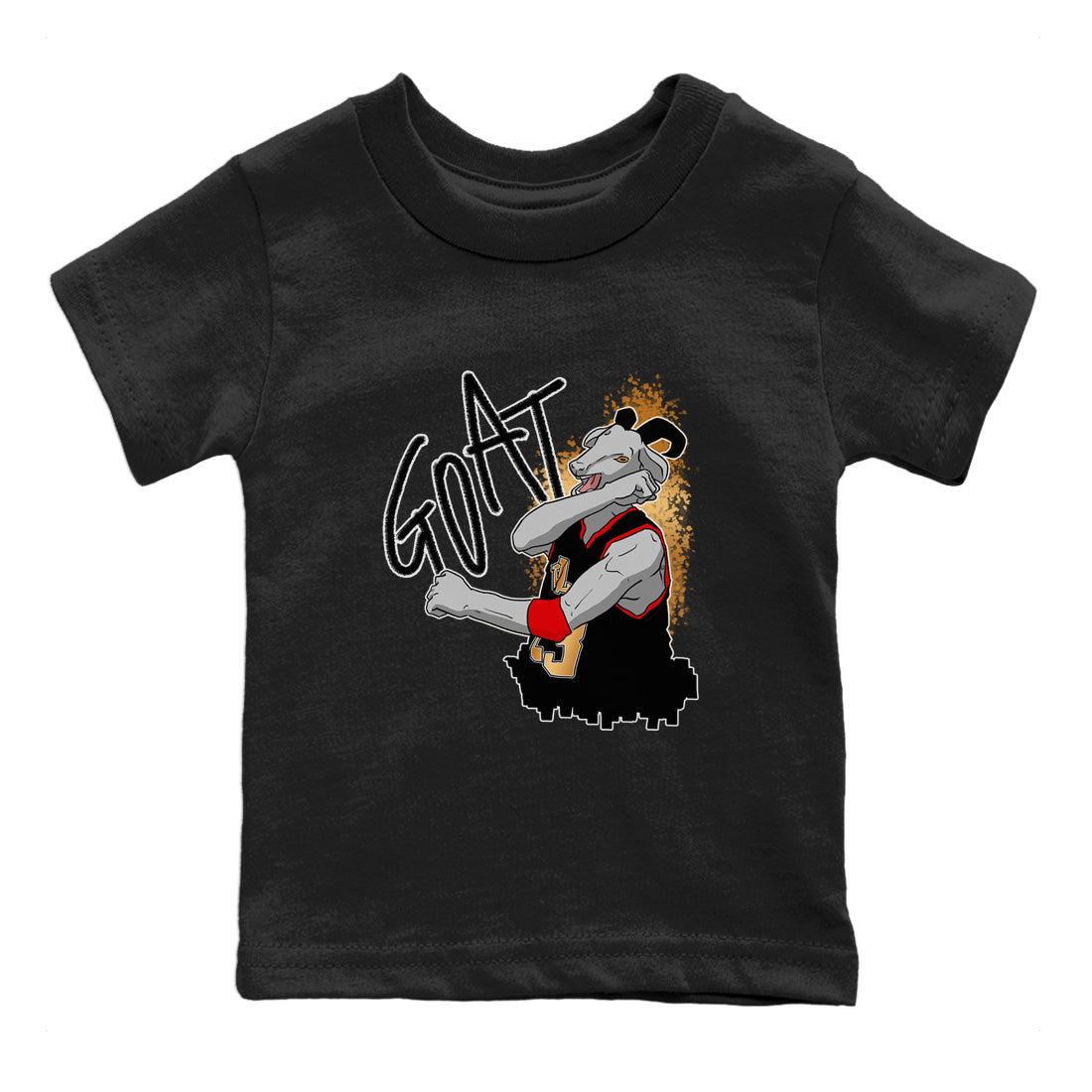 Screaming Goat Kids Tops - Air Jordan 3 Black Gold