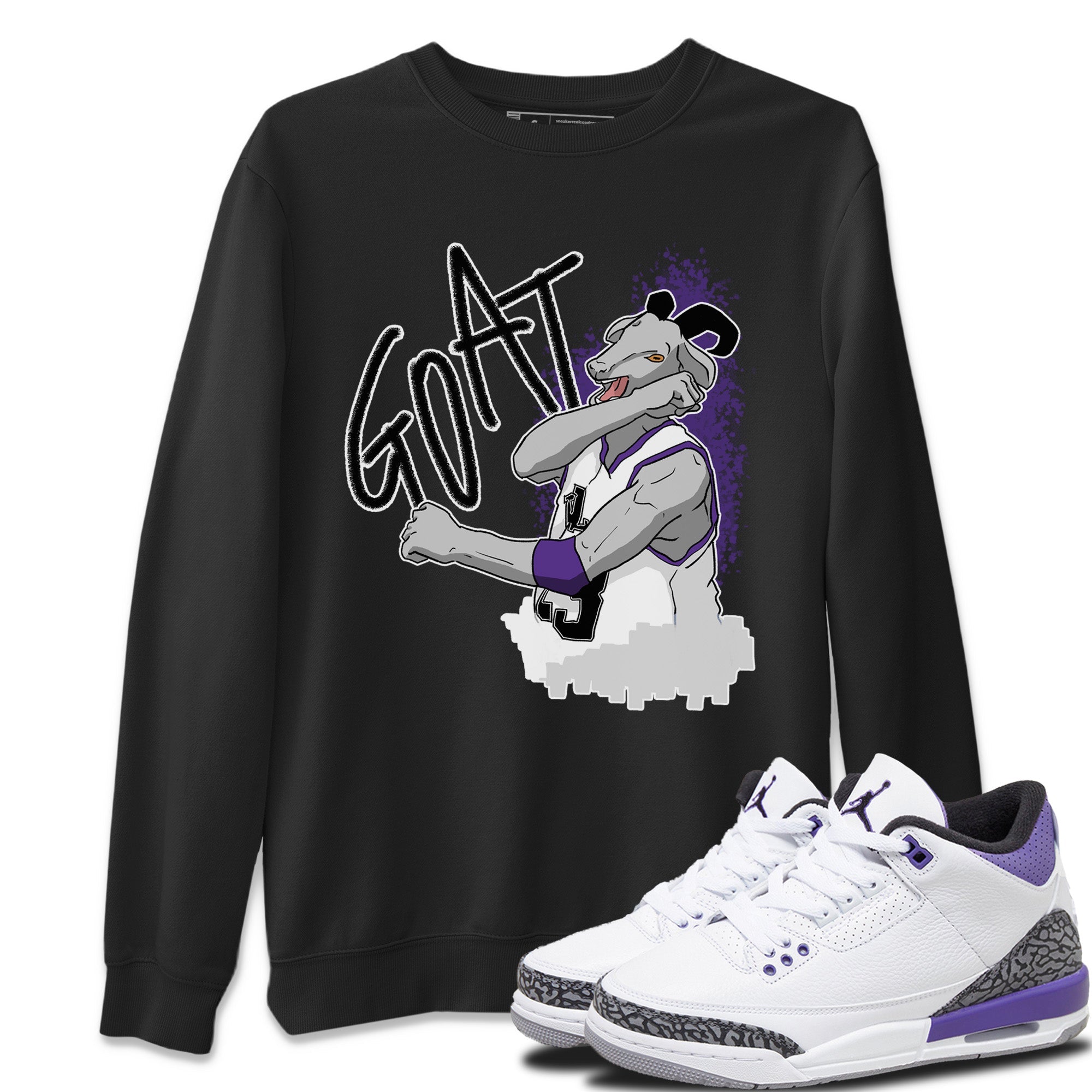 Screaming Goat Unisex Tops - Air Jordan 3 Dark Iris