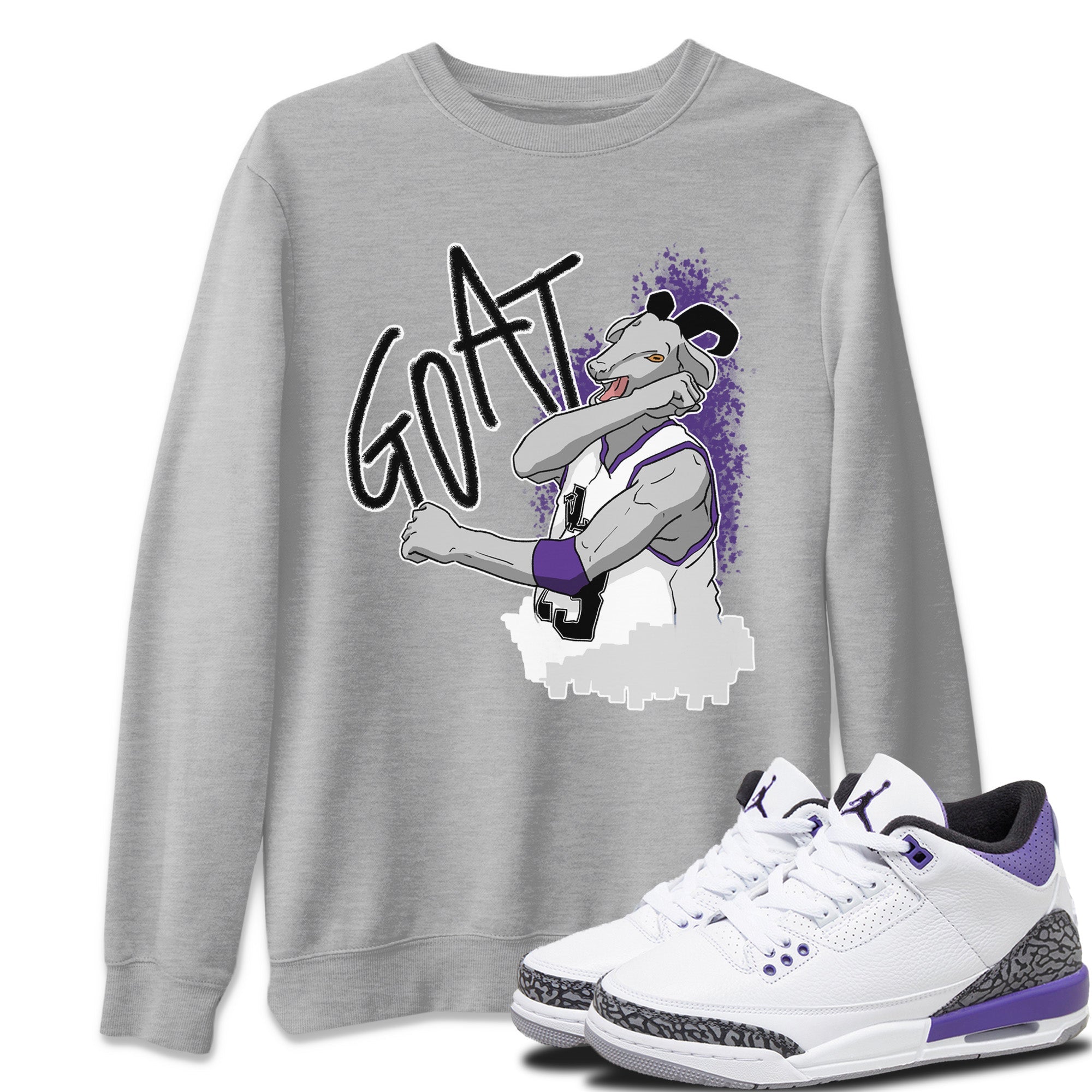 Screaming Goat Unisex Tops - Air Jordan 3 Dark Iris