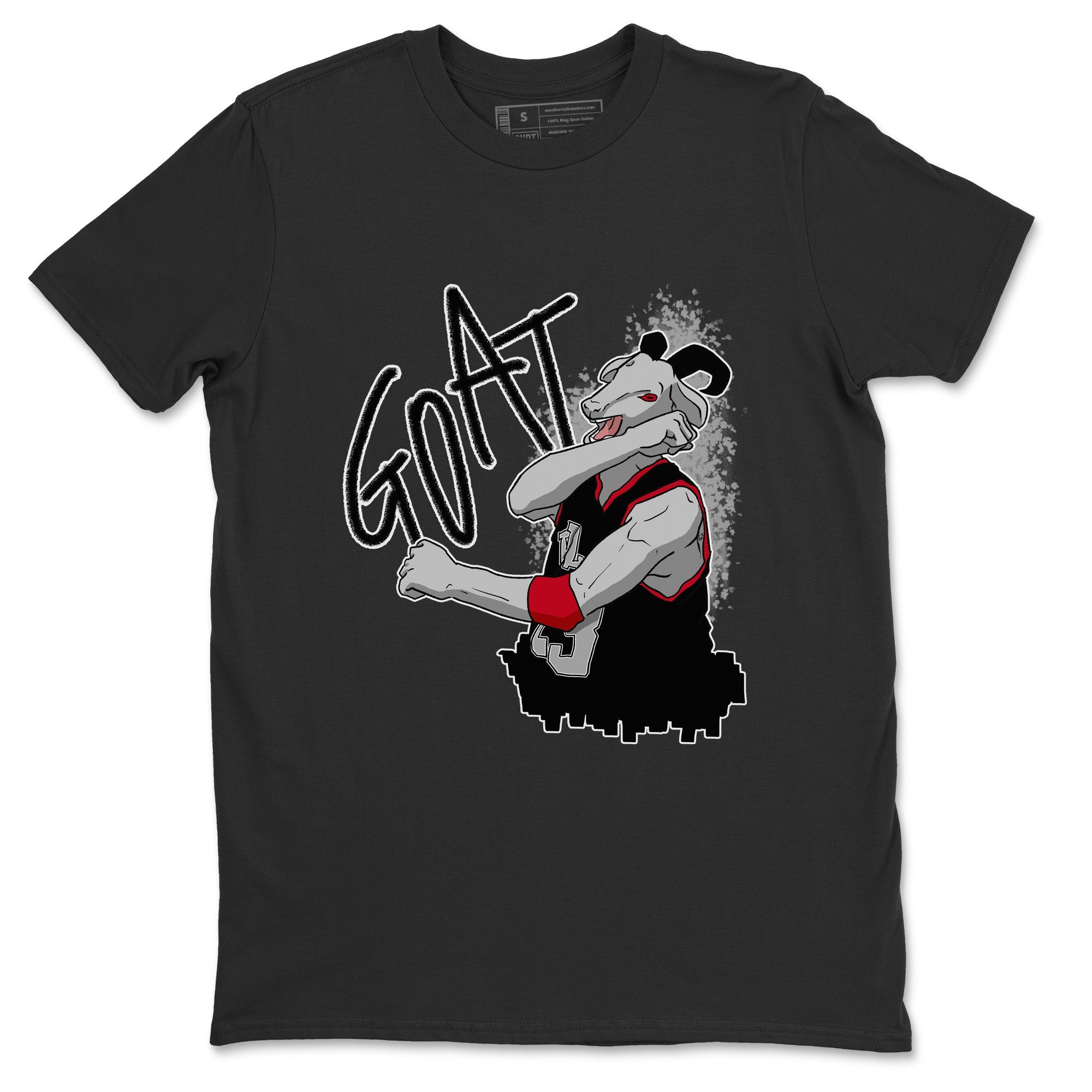 Screaming Goat Unisex Tops - Air Jordan 4 Black Canvas