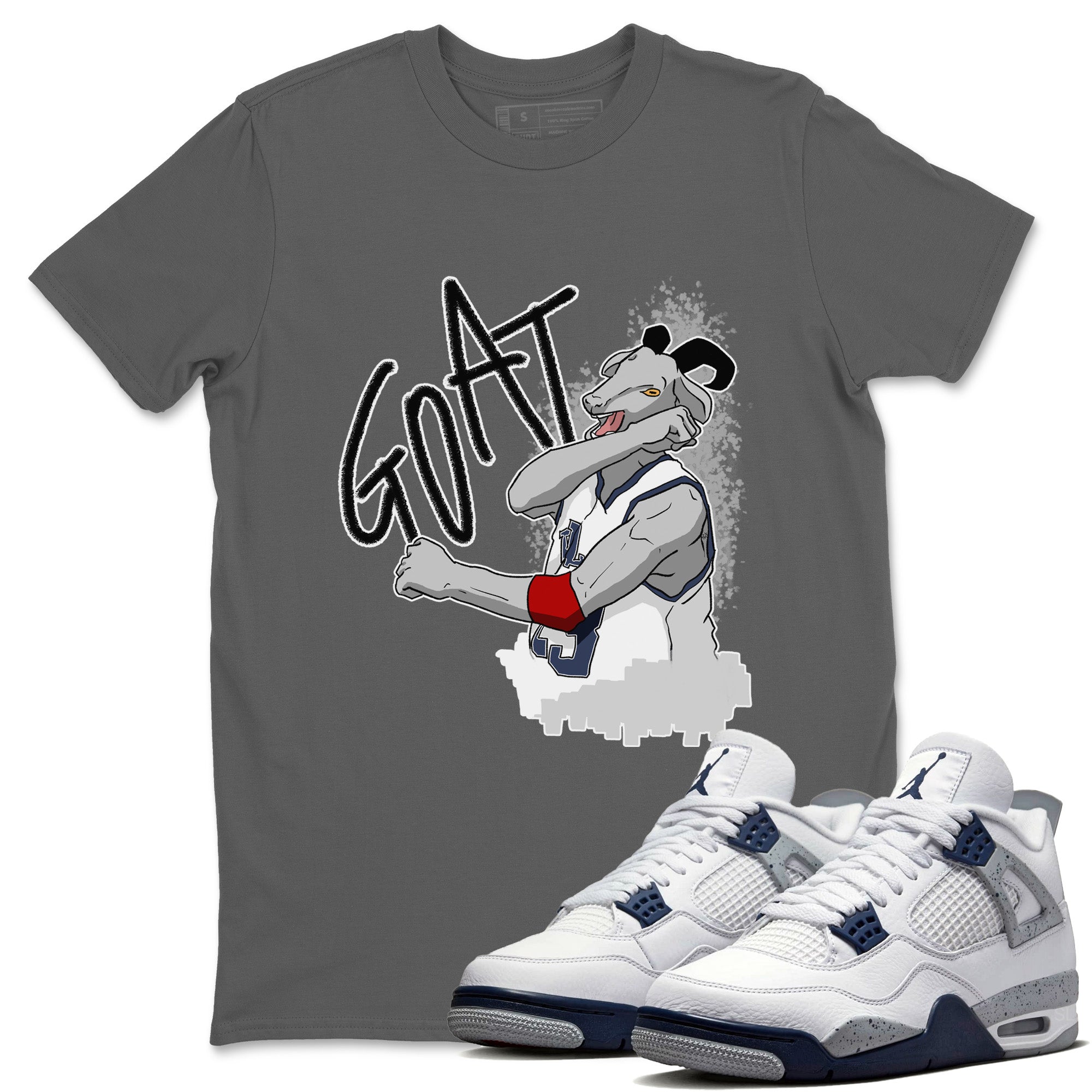 Screaming Goat Unisex Tops - Air Jordan 4 Midnight Navy