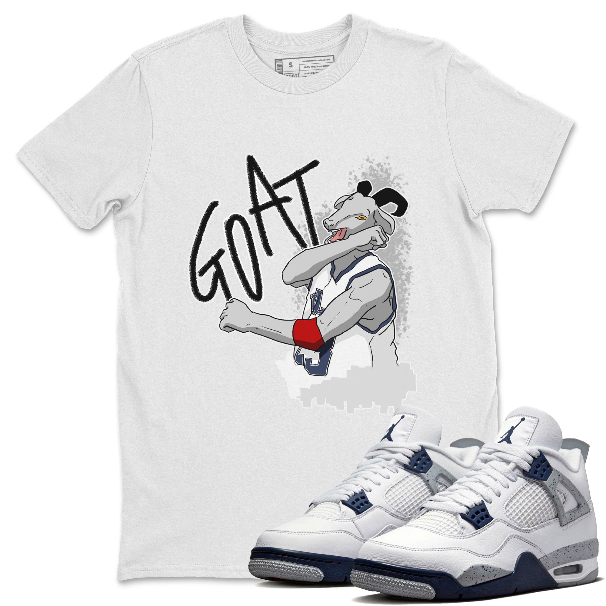 Screaming Goat Unisex Tops - Air Jordan 4 Midnight Navy