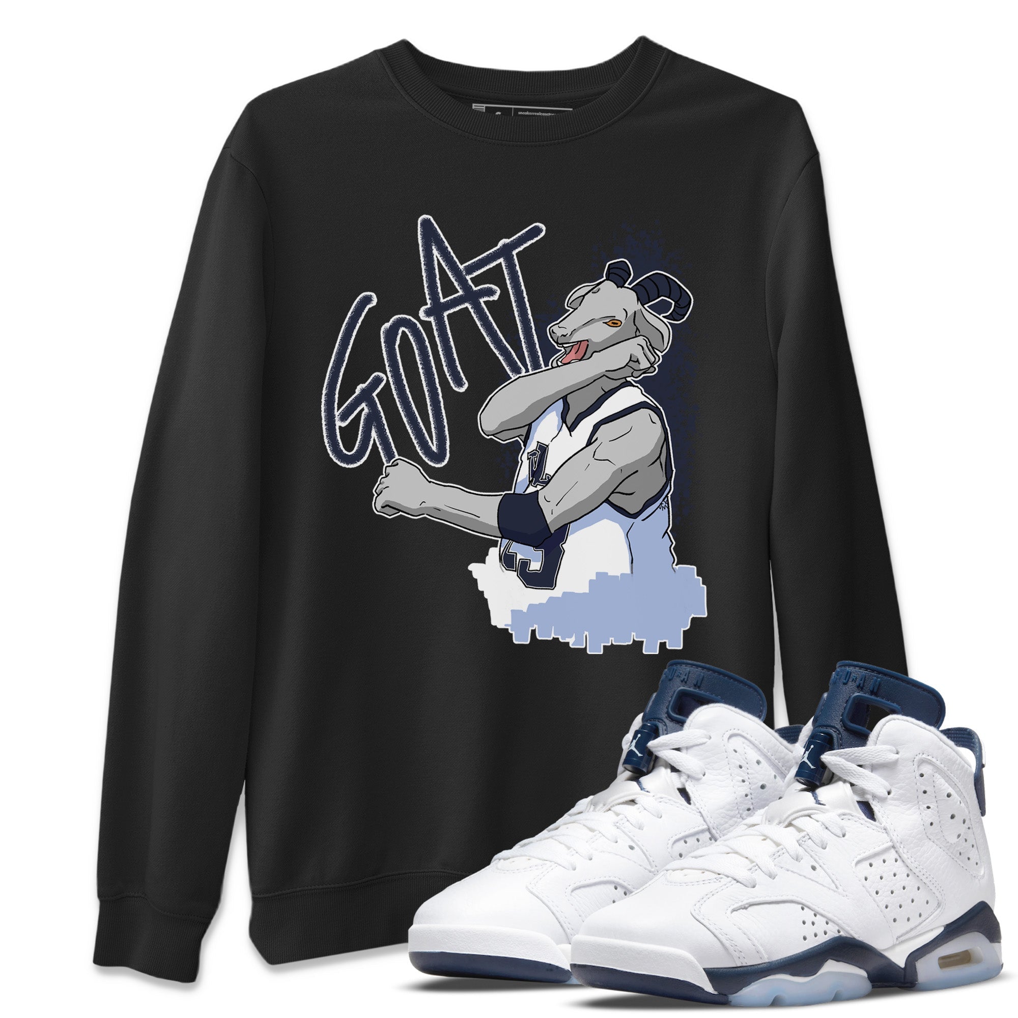 Screaming Goat Unisex Tops - Air Jordan 6 Midnight Navy