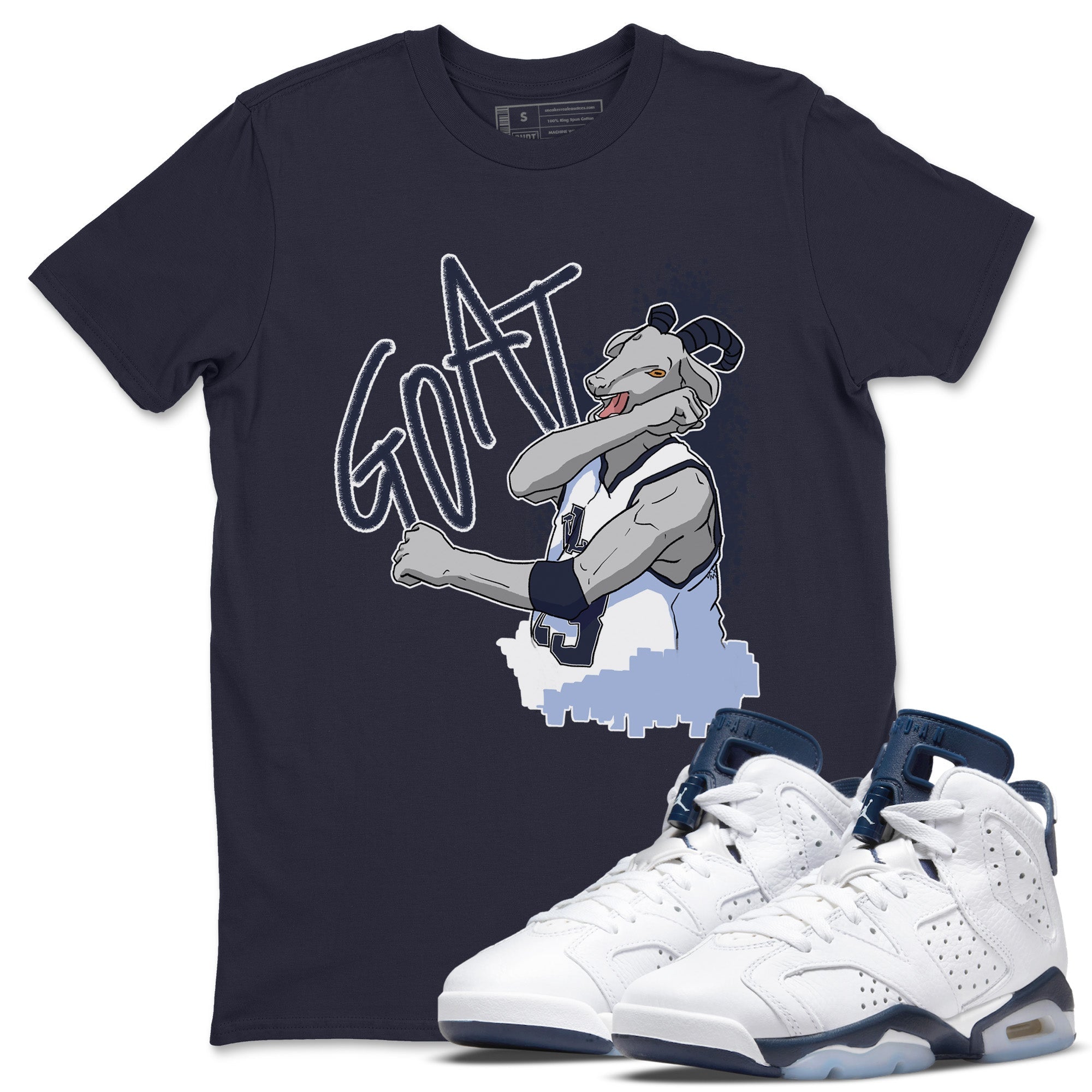 Screaming Goat Unisex Tops - Air Jordan 6 Midnight Navy