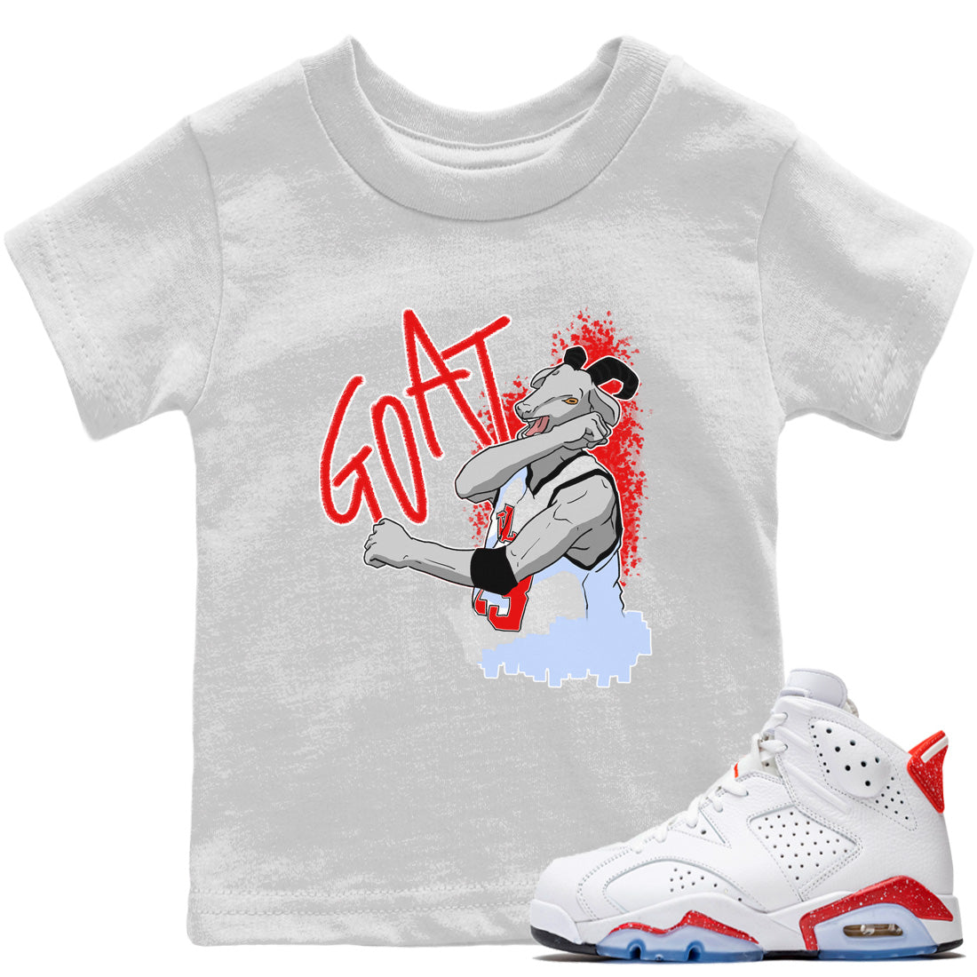Screaming Goat Kids Tops - Air Jordan 6 Red Velvet Cookies
