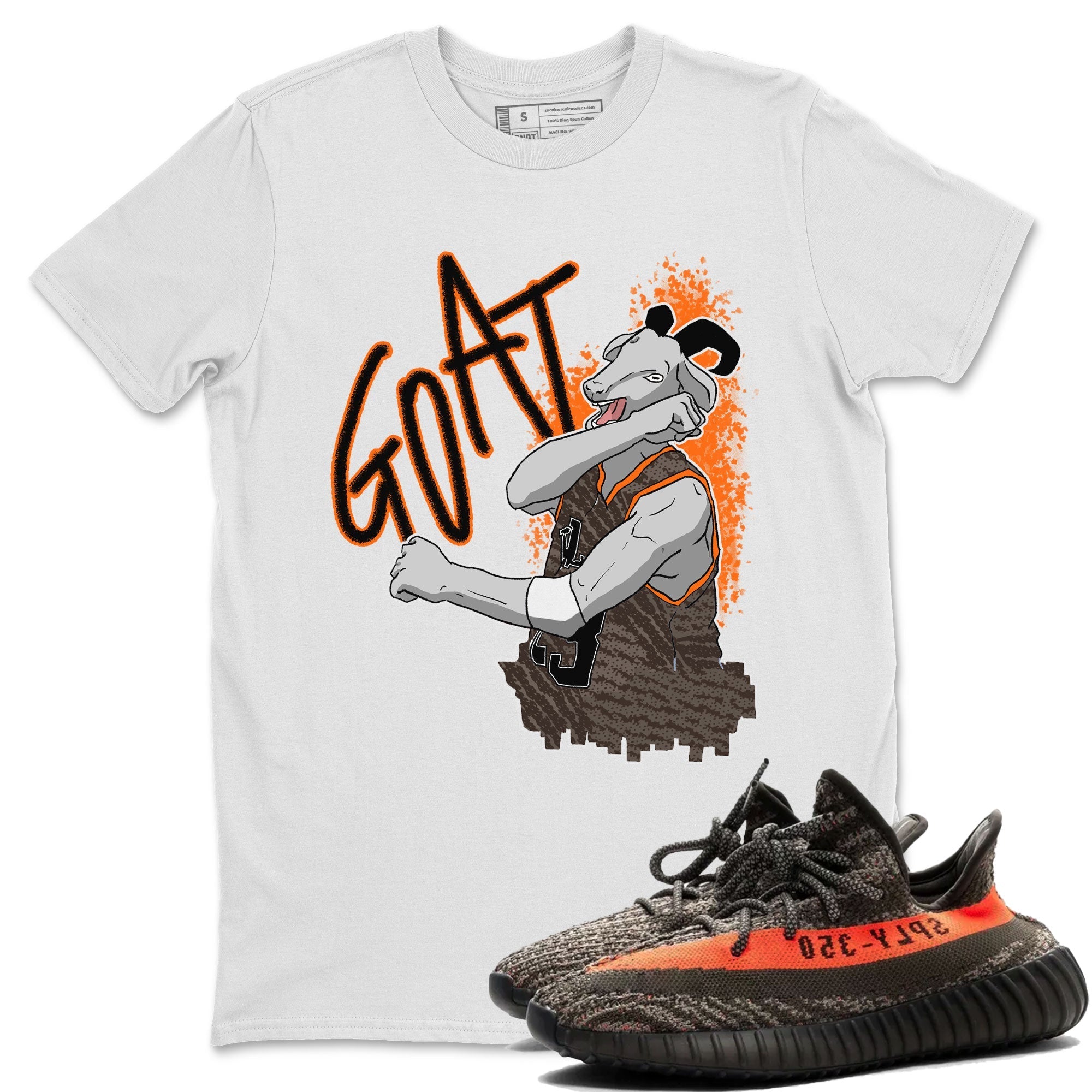 Screaming Goat snkmatch Tee - Yeezy 350 Carbon Beluga