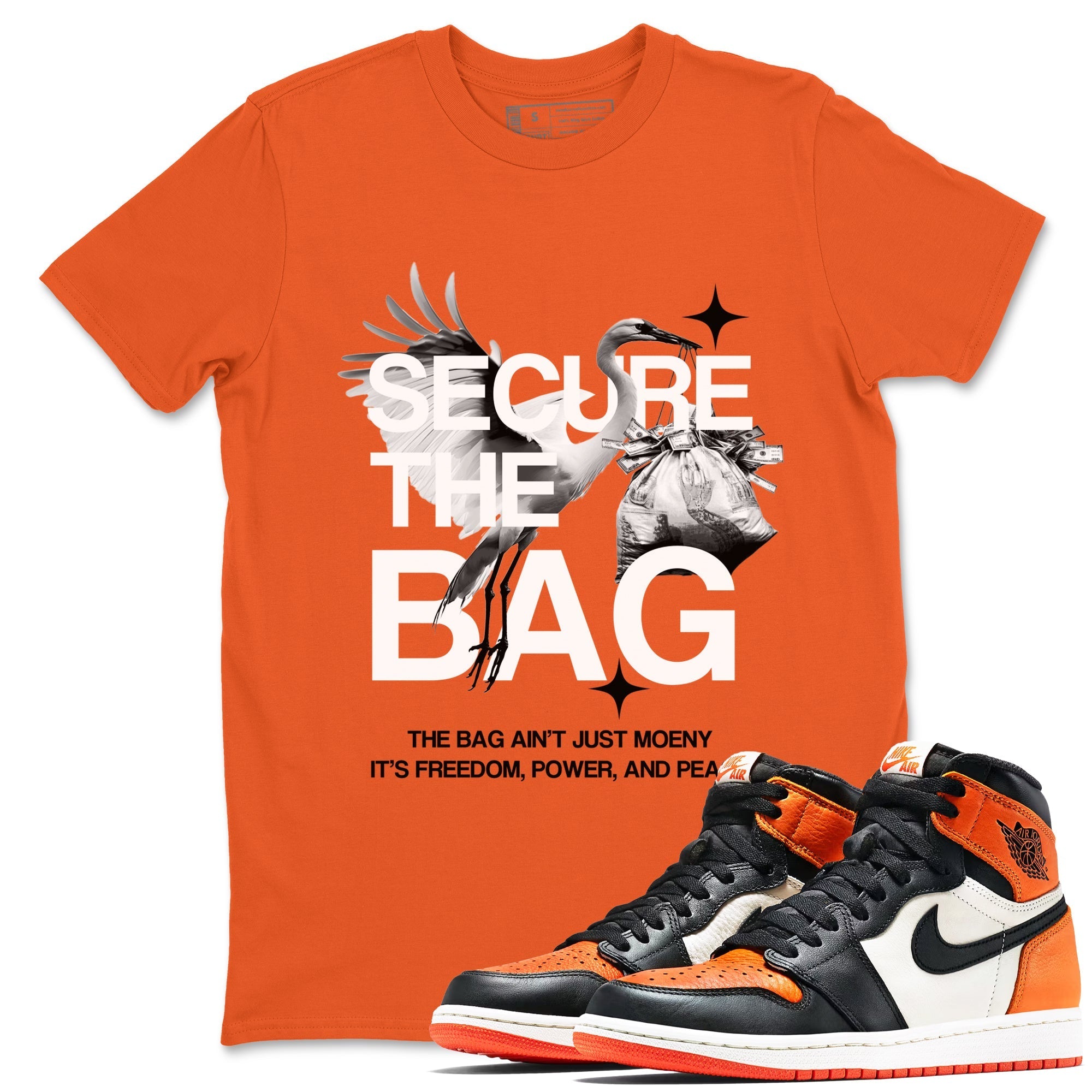 Secure The Bag snkmatch Tees - Air Jordan 1 Shattered Backboard