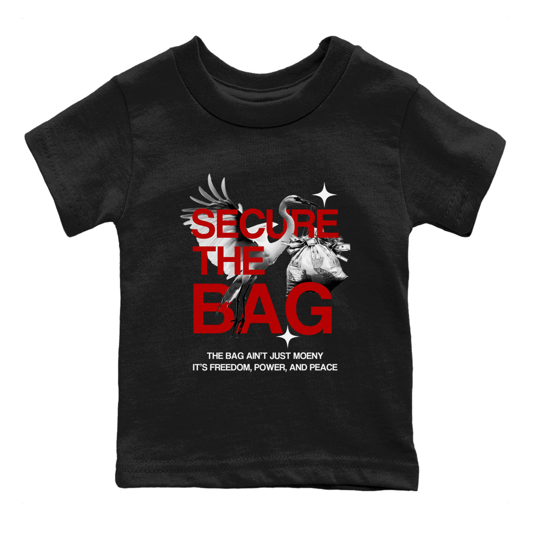 Secure The Bag snkmatch Tees Kids - Air Jordan 11 Bred