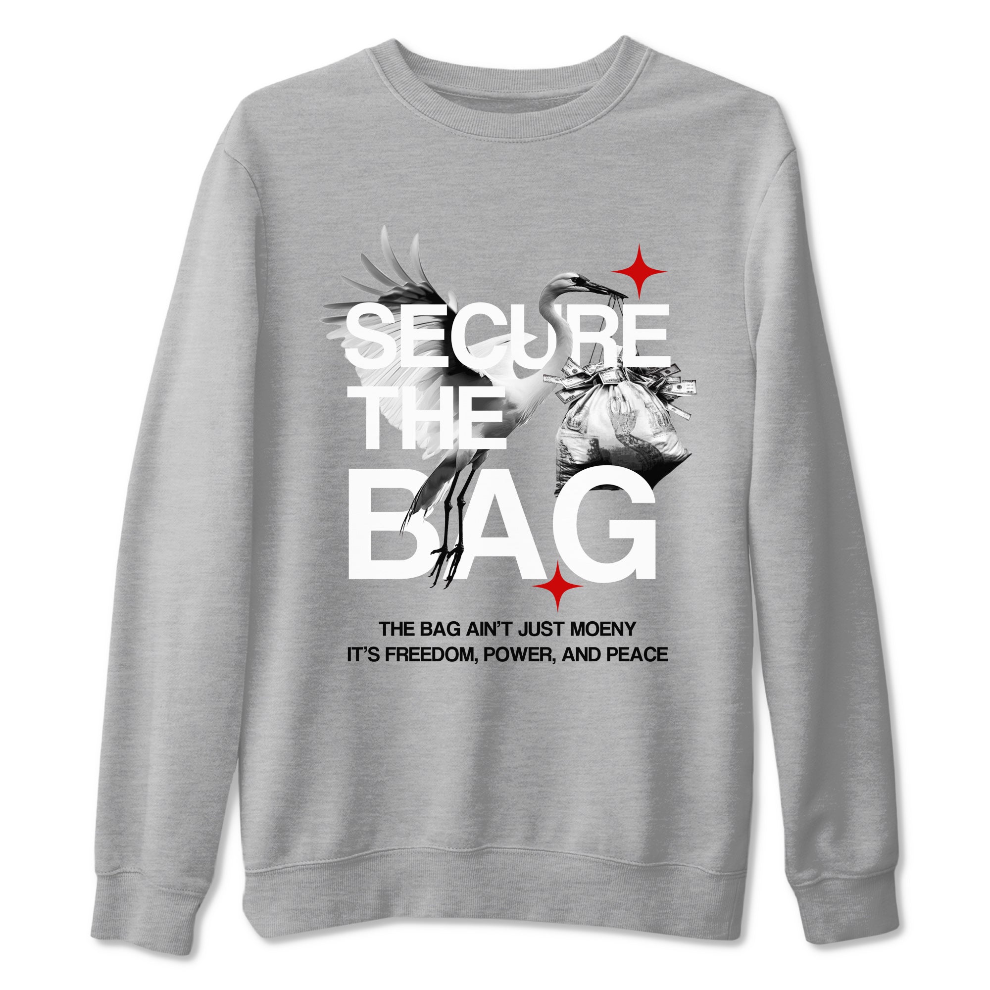 Secure The Bag snkmatch Tees - Air Jordan 4 White Cement