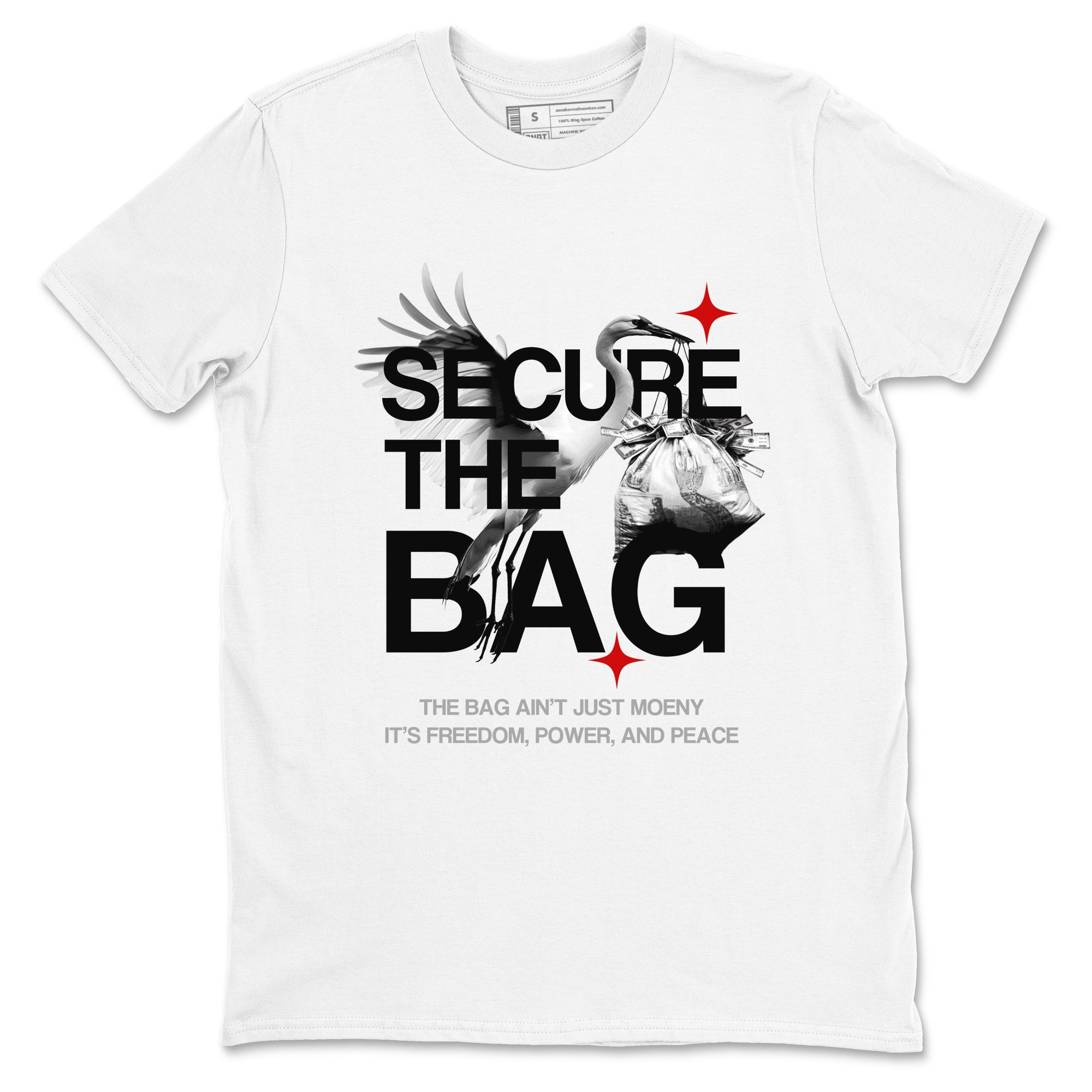 Secure The Bag snkmatch Tees - Air Jordan 4 White Cement