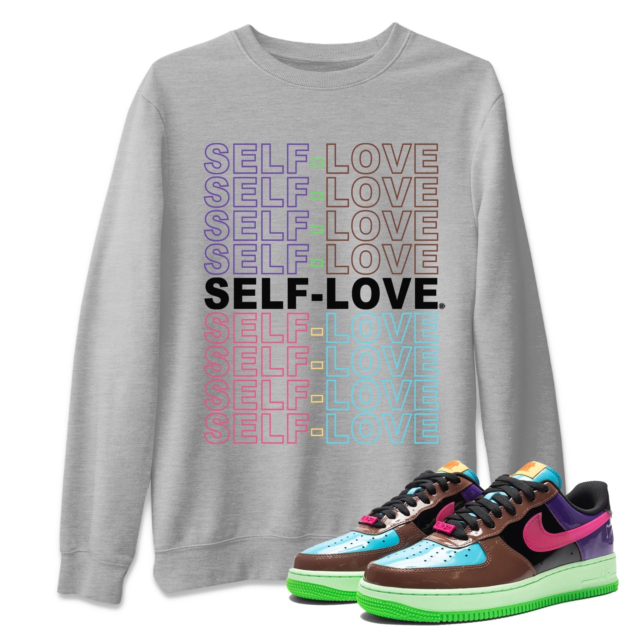 Self Love Unisex Tops - Air Force 1 Undefeated Fauna Brown