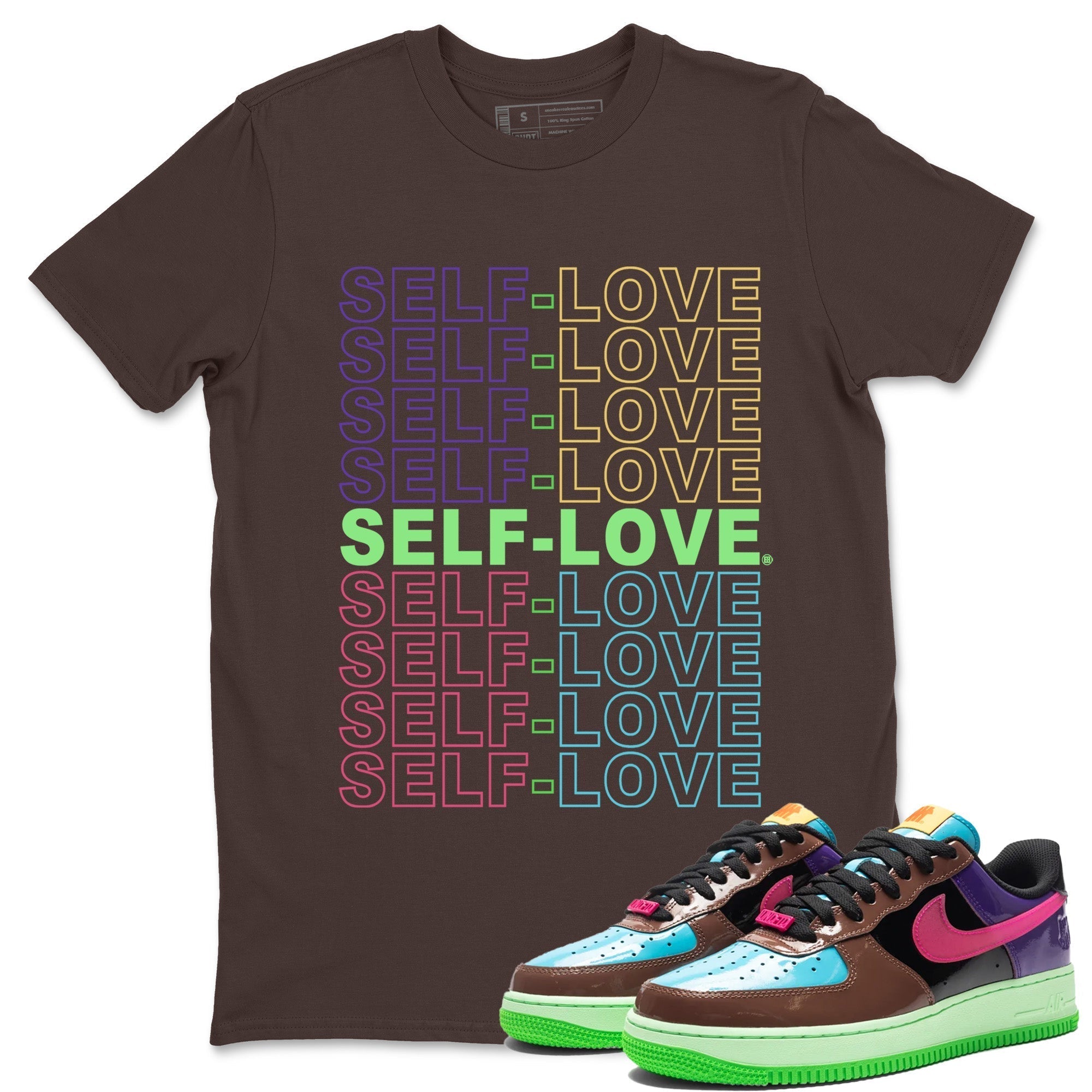 Self Love Unisex Tops - Air Force 1 Undefeated Fauna Brown