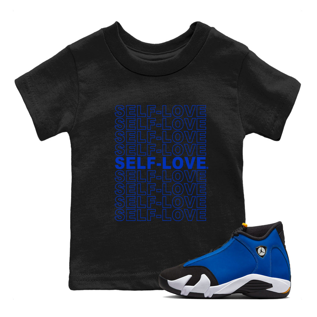 Self Love Kids Tops - Air Jordan 14 Laney
