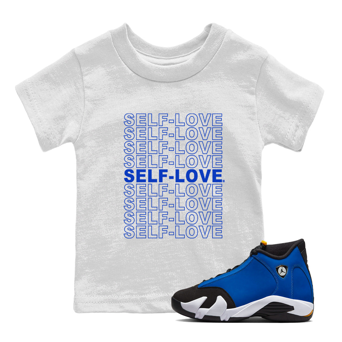 Self Love Kids Tops - Air Jordan 14 Laney
