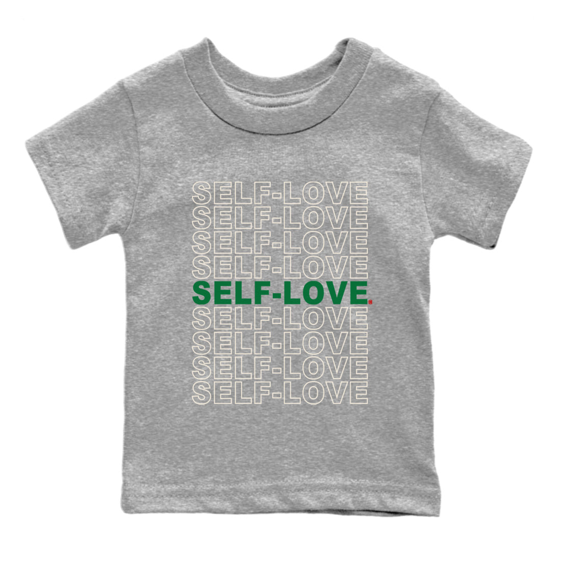 Self Love Kids Tops - Air Jordan 4 Pine Green