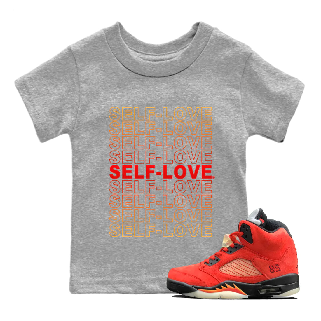 Self Love Kids Tops - Air Jordan 5 Mars For Her