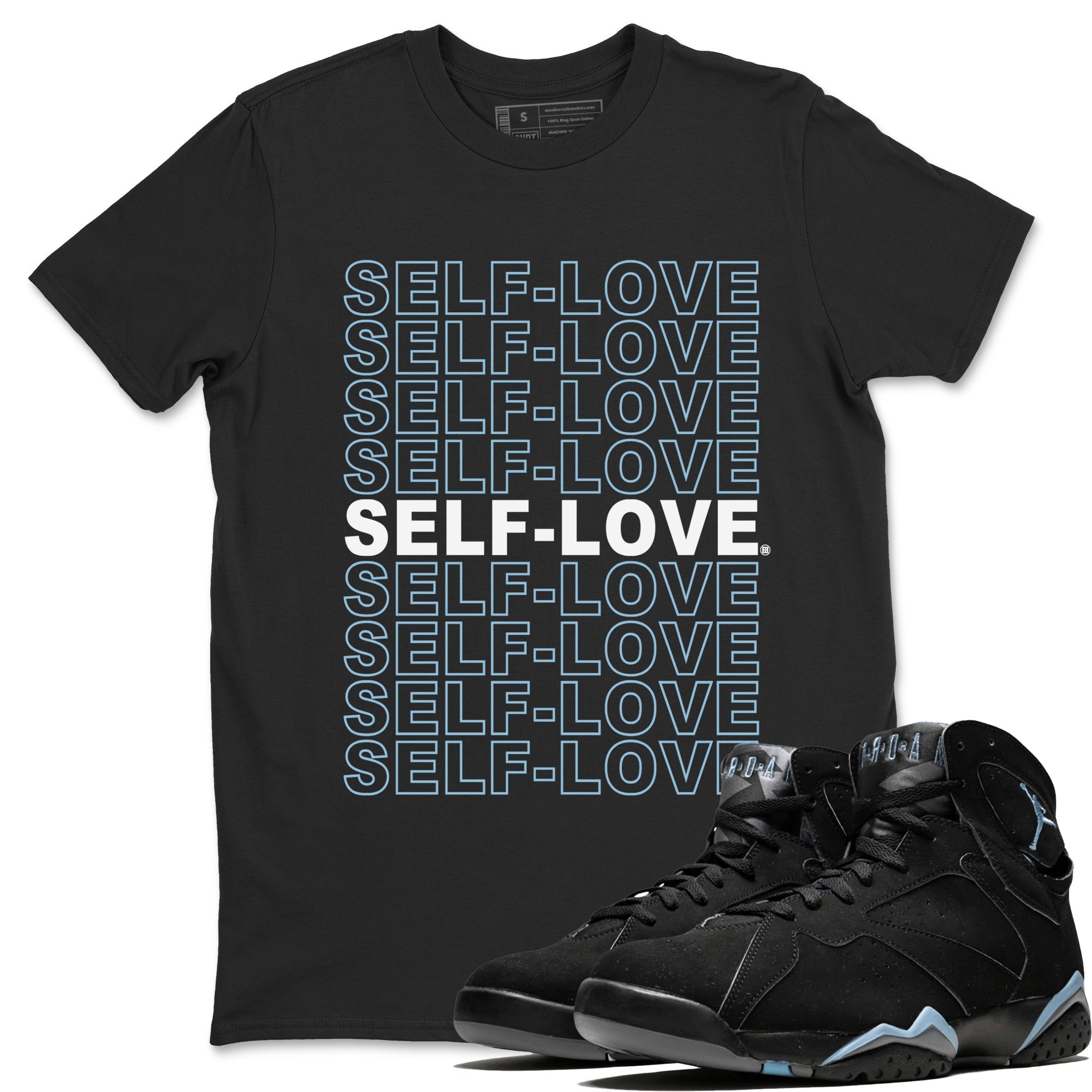 Self Love Unisex Tops - Air Jordan 7 Chambray