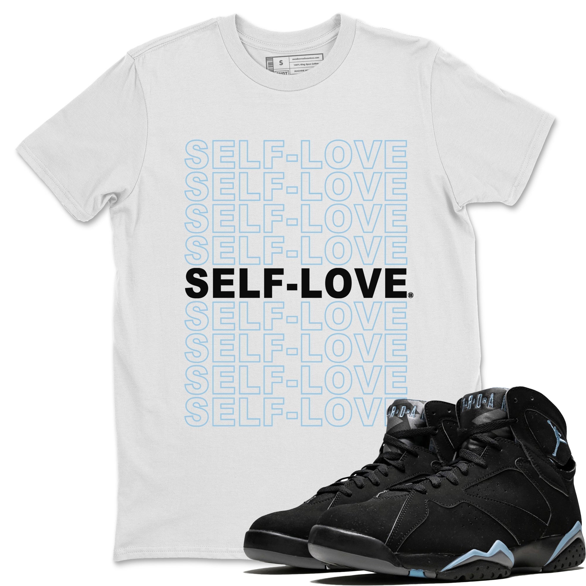 Self Love Unisex Tops - Air Jordan 7 Chambray